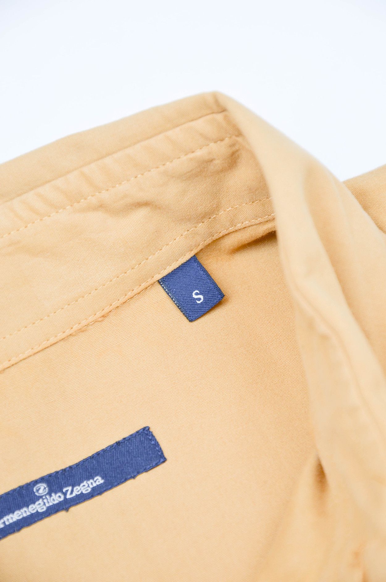 Ermenegildo Zegna Ermenegildo Zegna Sand Cotton Italian Minimal Overshirt S Size US S / EU 44-46 / 1 - 9 Thumbnail