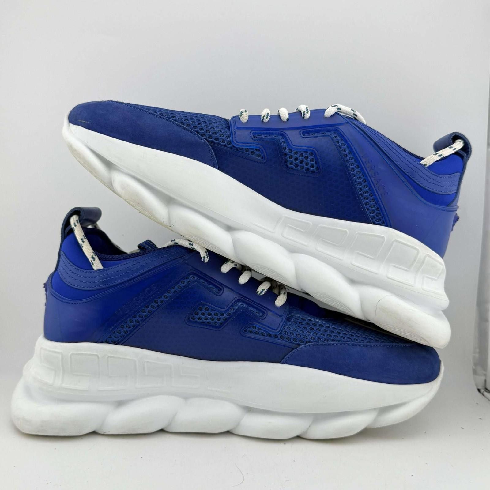 Versace Versace Chain Reaction Blue White 44EU Used No Box Size US 11 / EU 44 - 7 Thumbnail