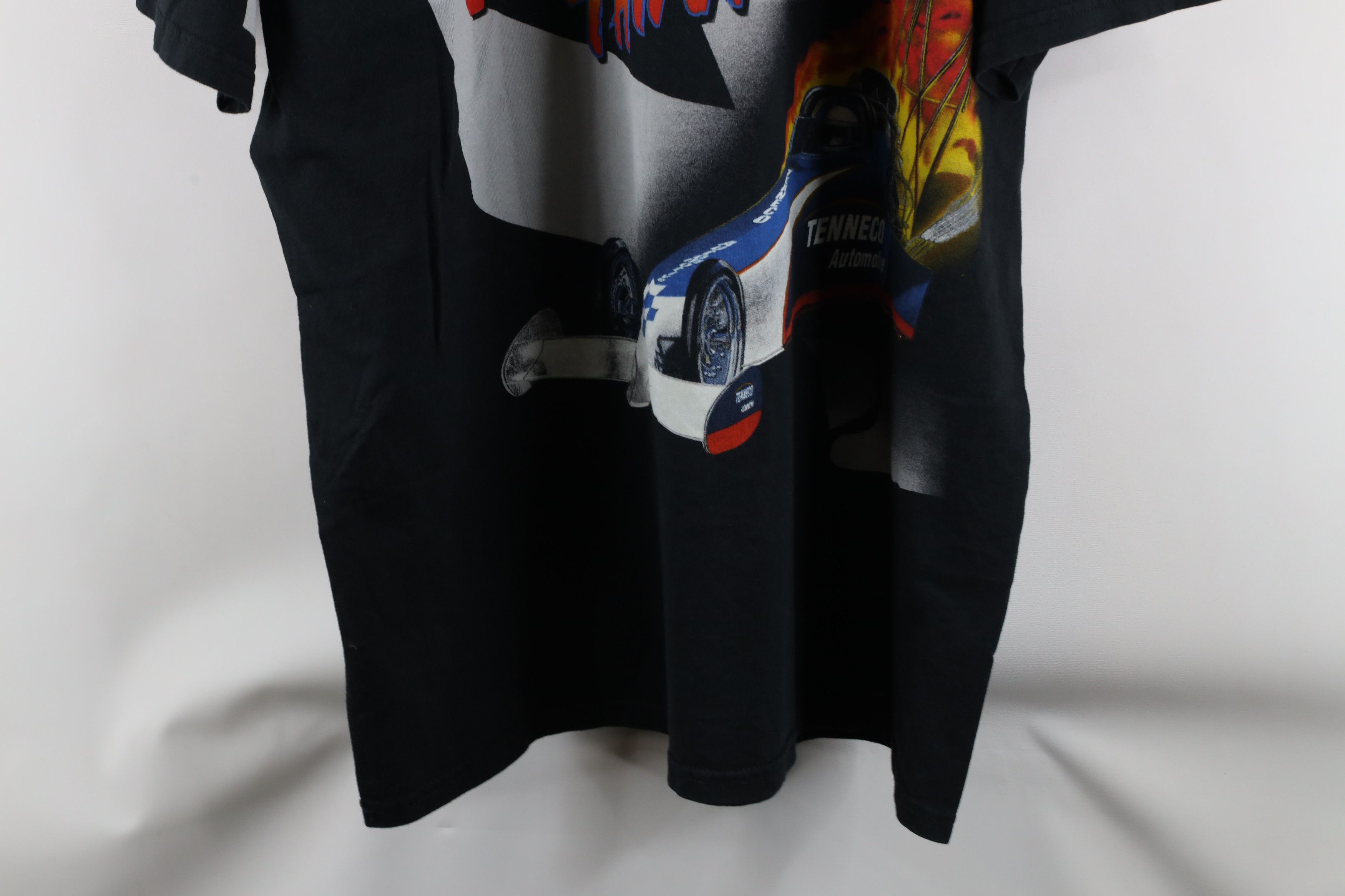 Vintage Vintage 90s Tenneco Automotive Drag Racing T-Shirt Black Size US XXL / EU 58 / 5 - 14 Thumbnail