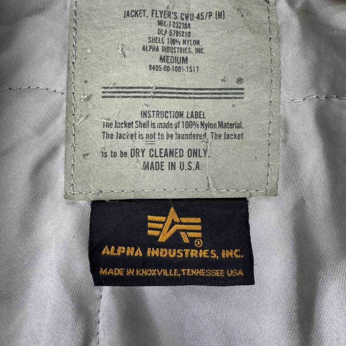 Alpha Industries ☀️ALPHA INDUSTRIES TYPE CWU 45 FLYER BOMBER RIOT JACKET Size US M / EU 48-50 / 2 - 15 Thumbnail
