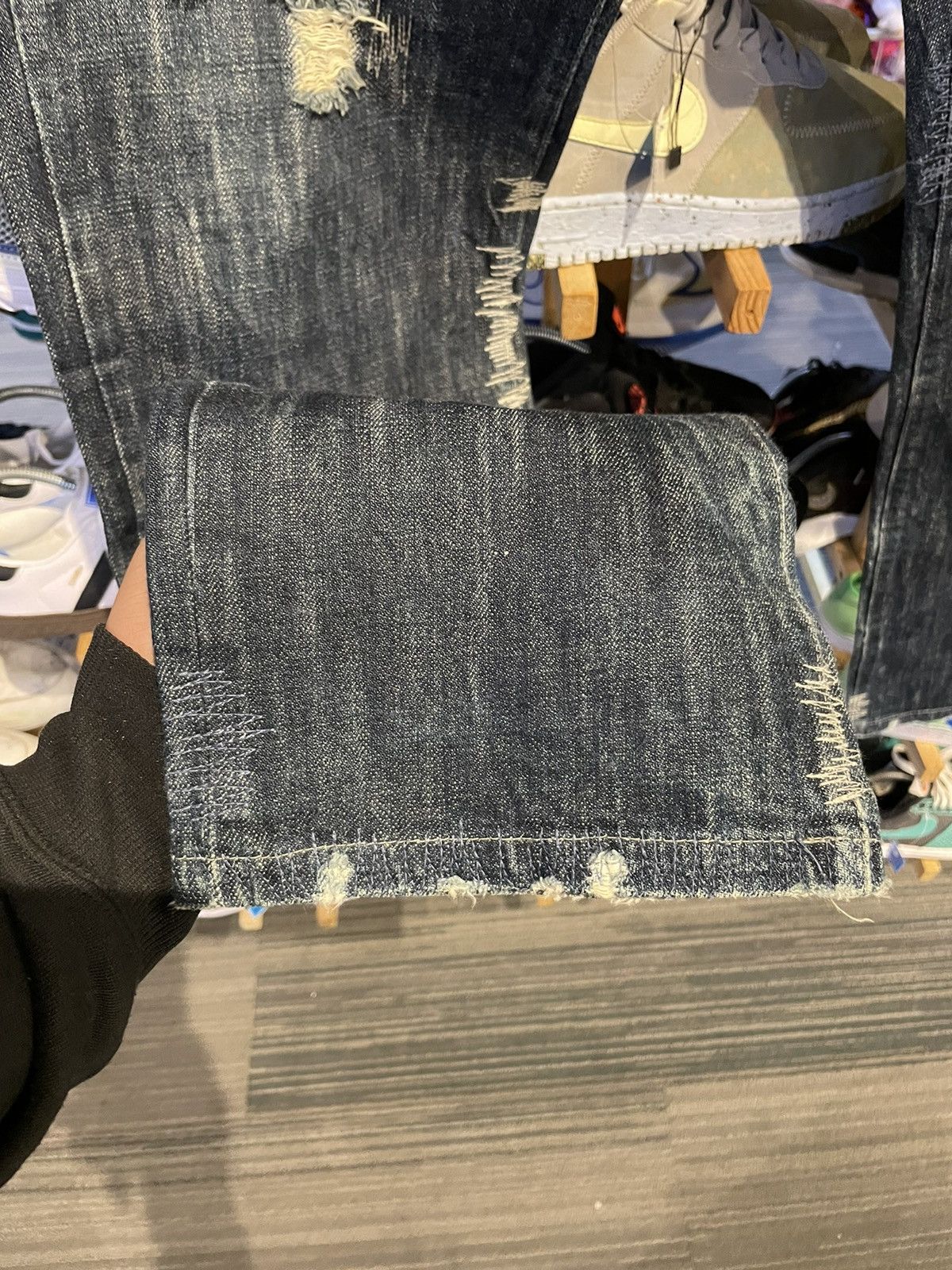 Japanese Brand × Vintage Vintage Xescape Distressed Denim Pant Size US 30 / EU 46 - 5 Thumbnail