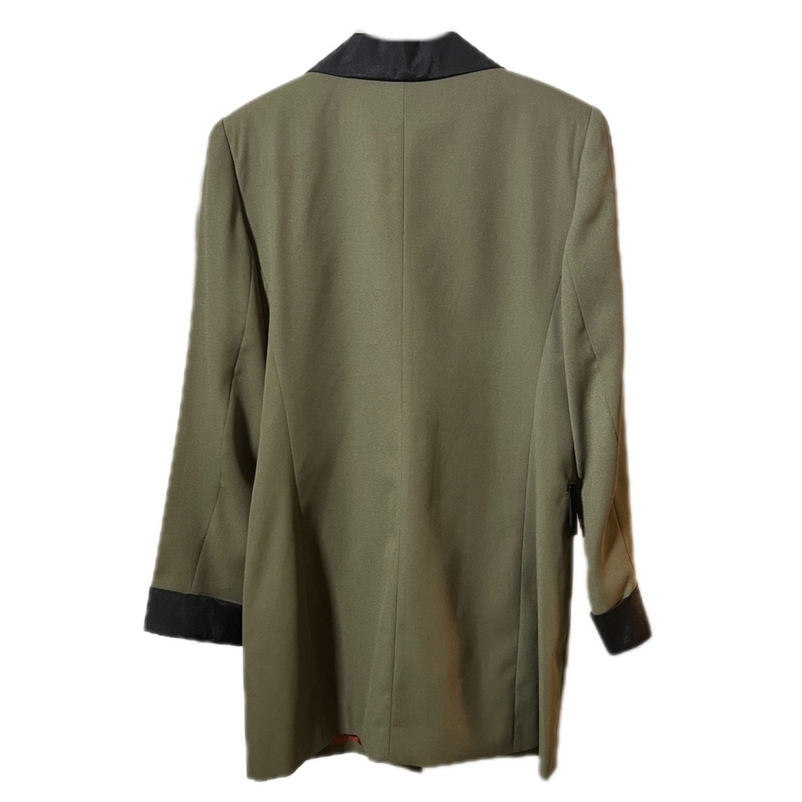 Jones New York Vintage Jones New York Longline Two-Tone Olive Green Blazer Size L / US 10 / IT 46 - 2 Thumbnail