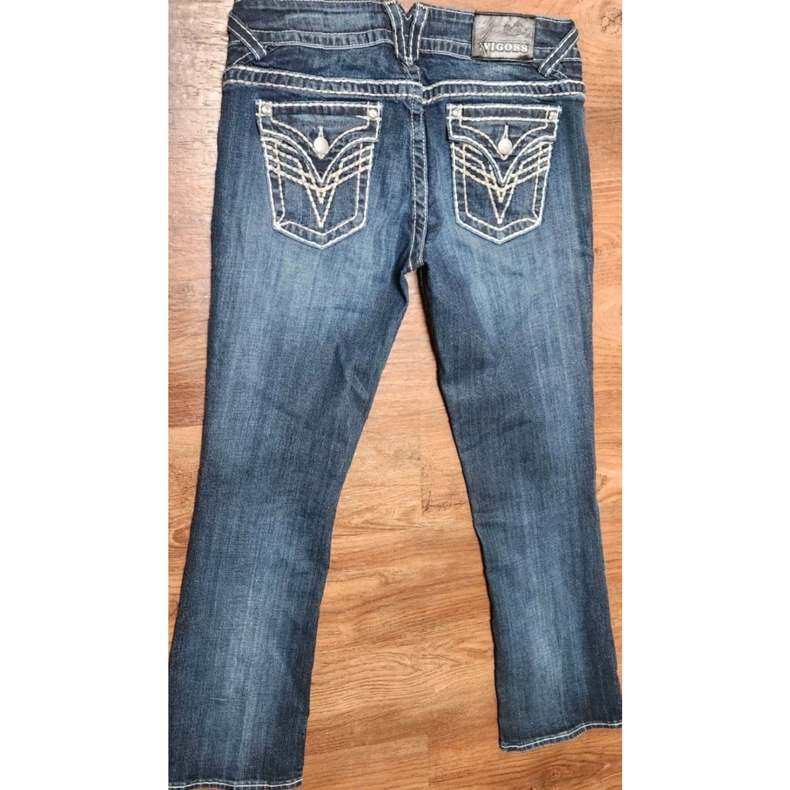 Vintage VIGOSS The New York Bootcut Jeans Women's Size 9/10 Inseam 33" Blue Denim Pants - Jeans, Bootcut, Denim, Women's Size 9/10, 33in Inseam Size 30" / US 8 / IT 44 - 3 Thumbnail