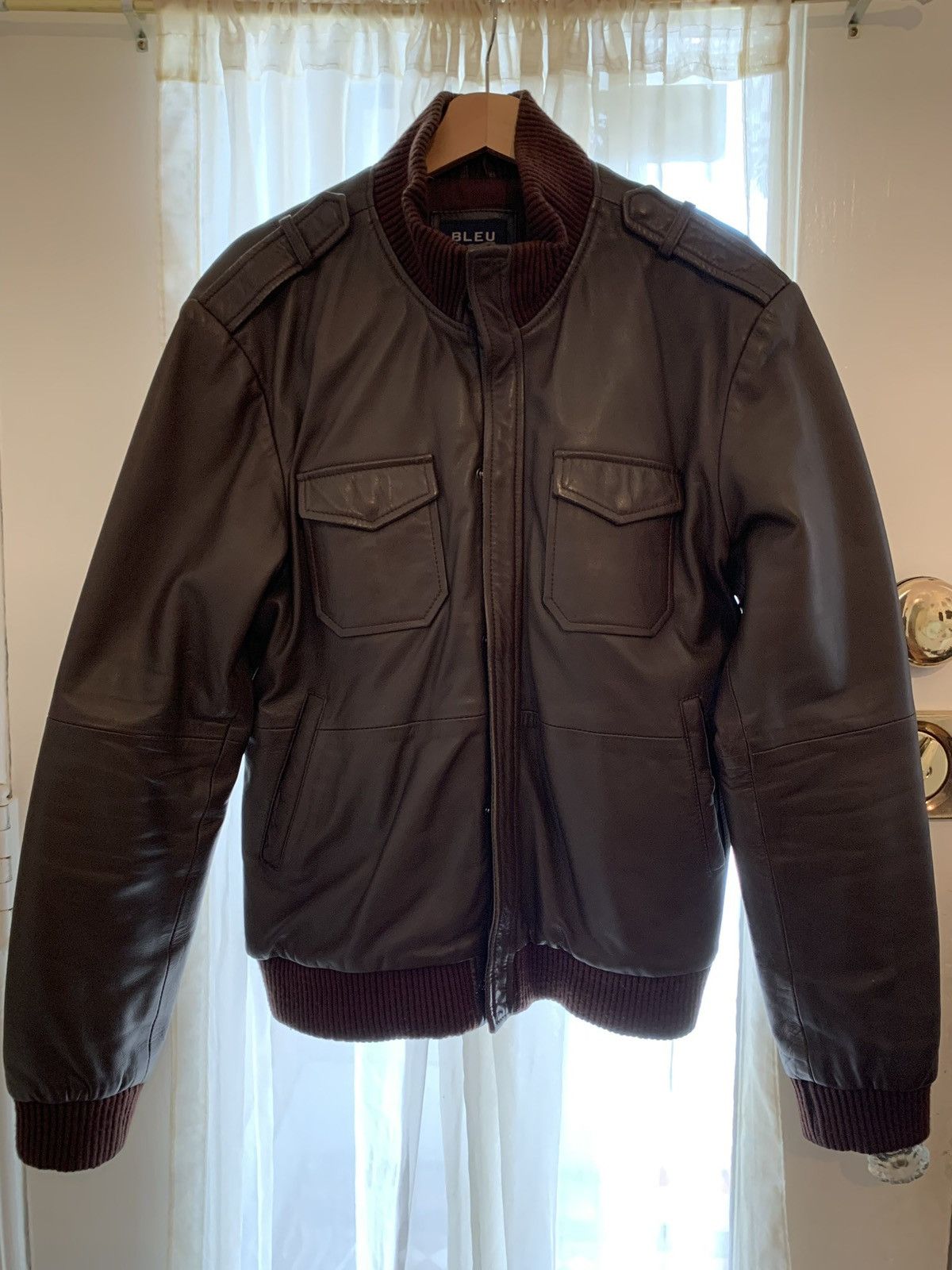 Other Bleu Leathers bomber jacket Size US L / EU 52-54 / 3 - 1 Thumbnail