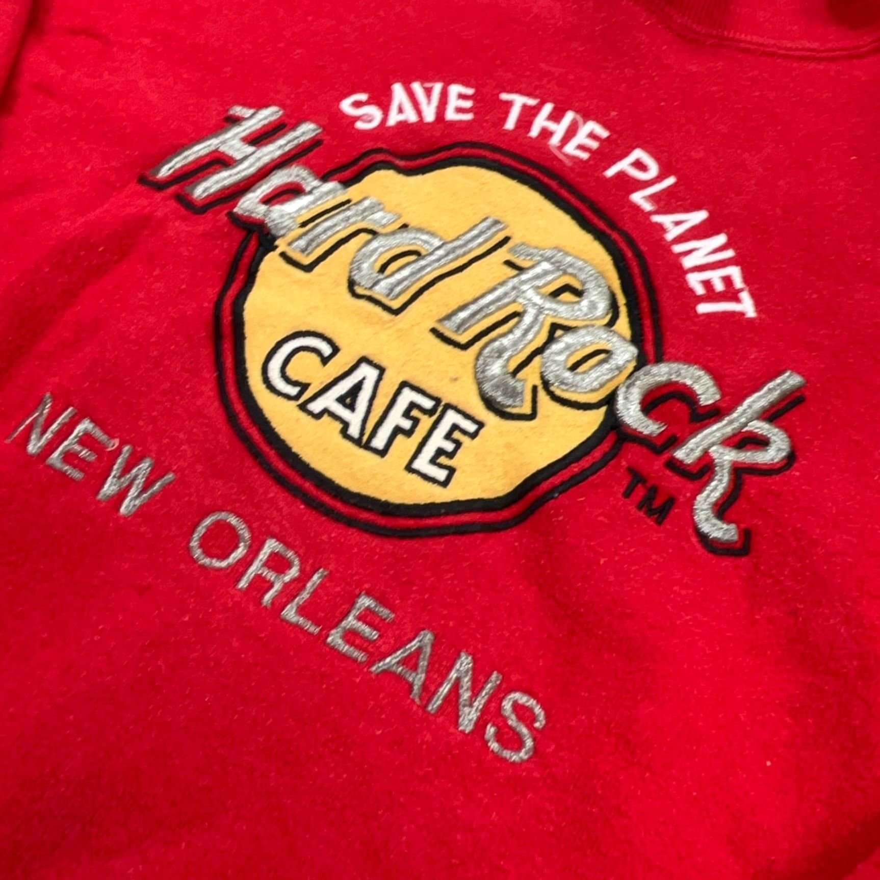 Jerzees VINTAGE Jerzees Sweatshirt Men Large Red Crew Neck USA 80s 90s 50/50 Graphic Print Embroidered Logo Size US L / EU 52-54 / 3 - 3 Thumbnail