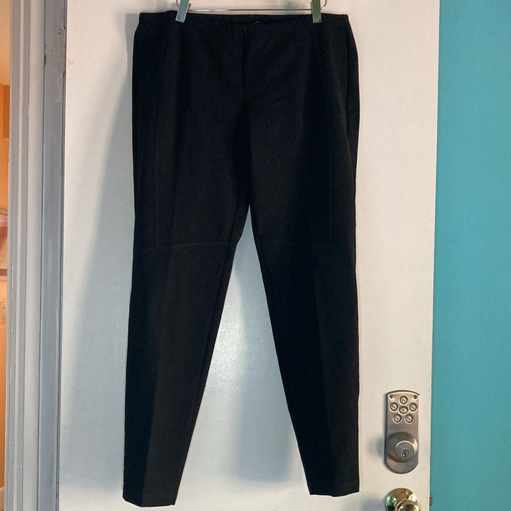 Eileen Fisher Eileen Fisher Black Size M Seamed Lower Rise Legging Pants R Size 30" / US 8 / IT 44 - 1 Thumbnail