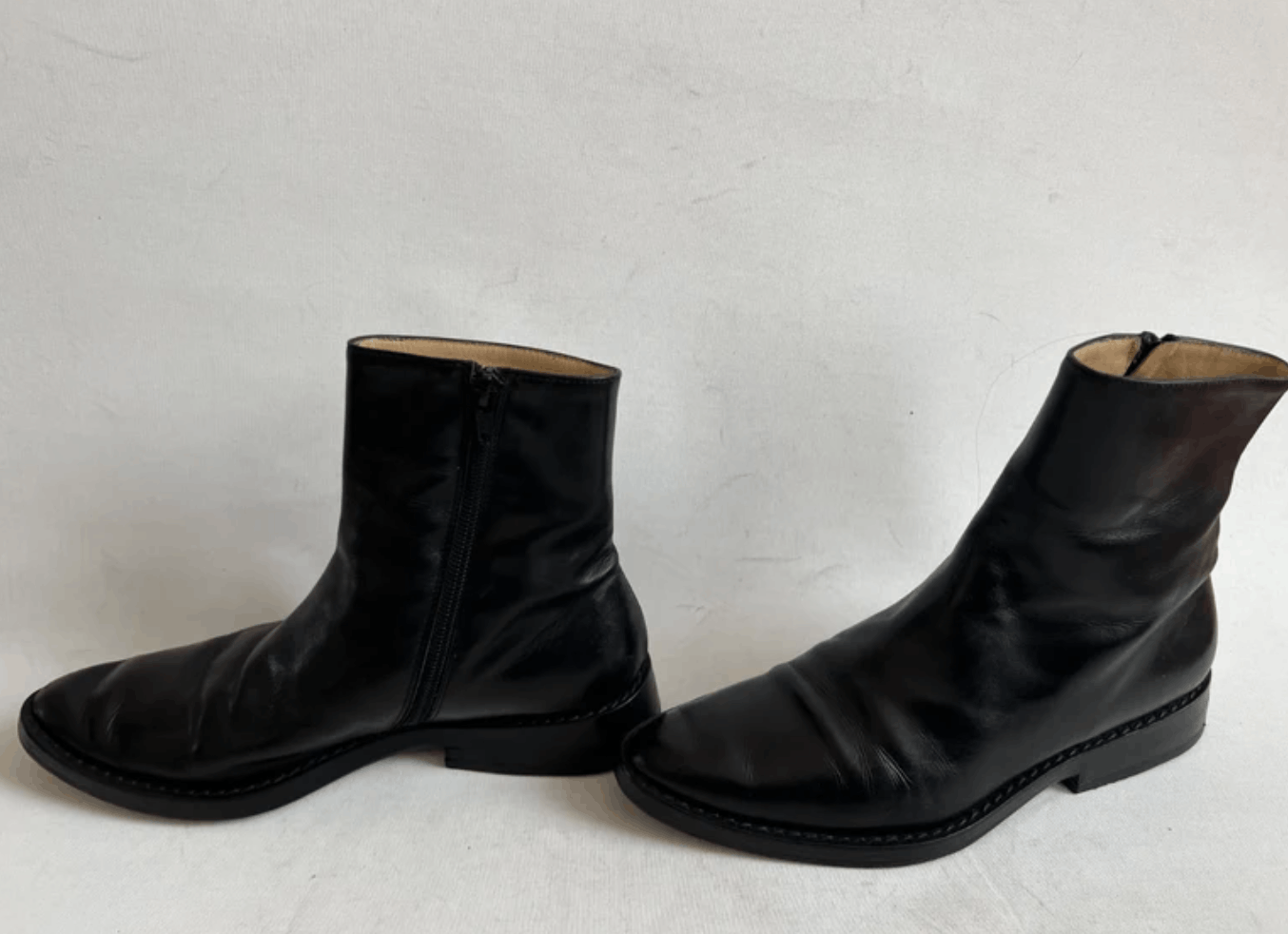 Ann Demeulemeester Ann Demeulemeester Shoes Boots Leather Platform Block Heel Size US 6.5 / IT 36.5 - 4 Thumbnail