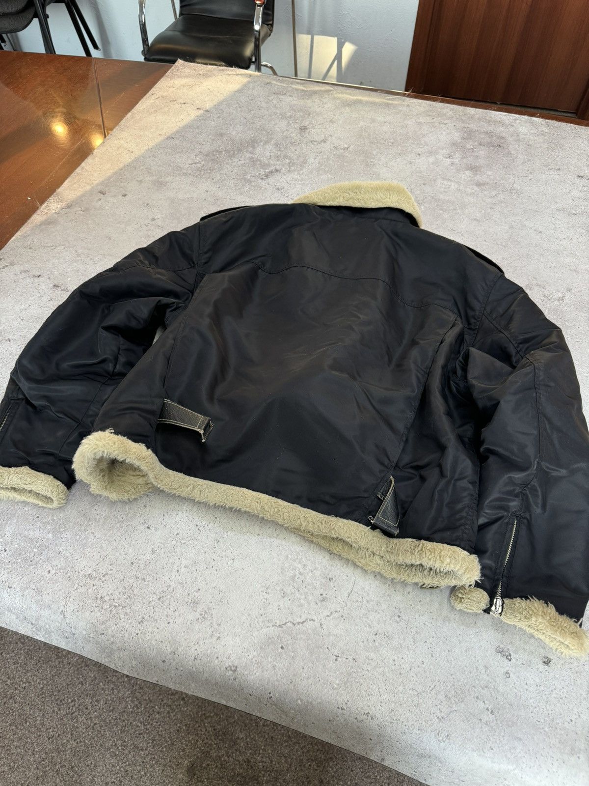 Diesel Vintage Asymmetric Diesel Leather Inserts Jacket Size US XL / EU 56 / 4 - 7 Thumbnail