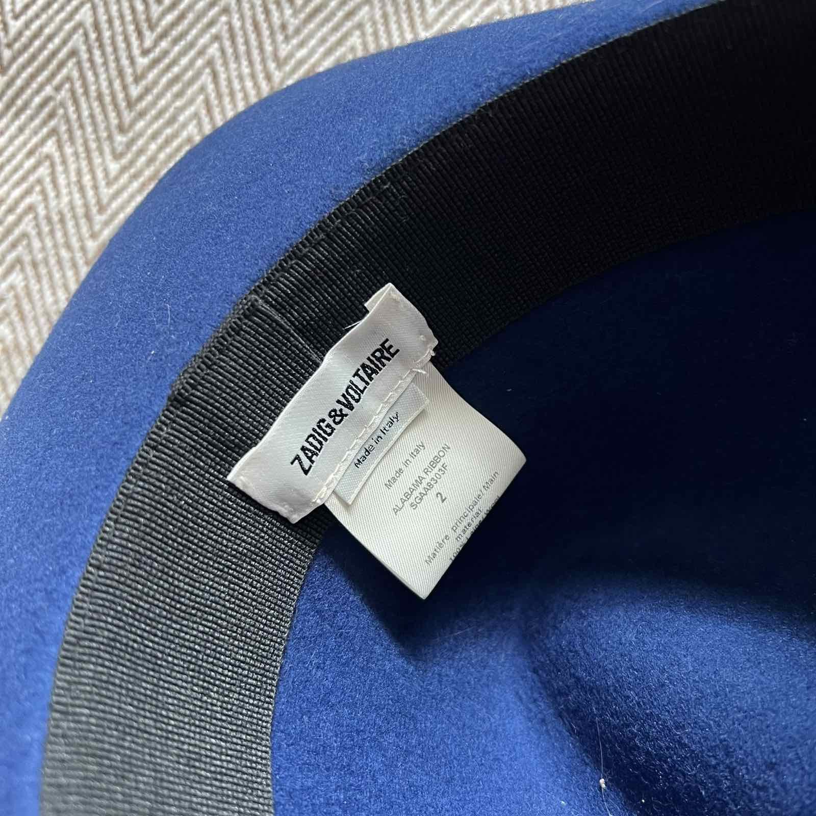 Zadig & Voltaire Zadig & Voltaire Ladies Blue Bucket Hat size 2 Size ONE SIZE - 4 Thumbnail