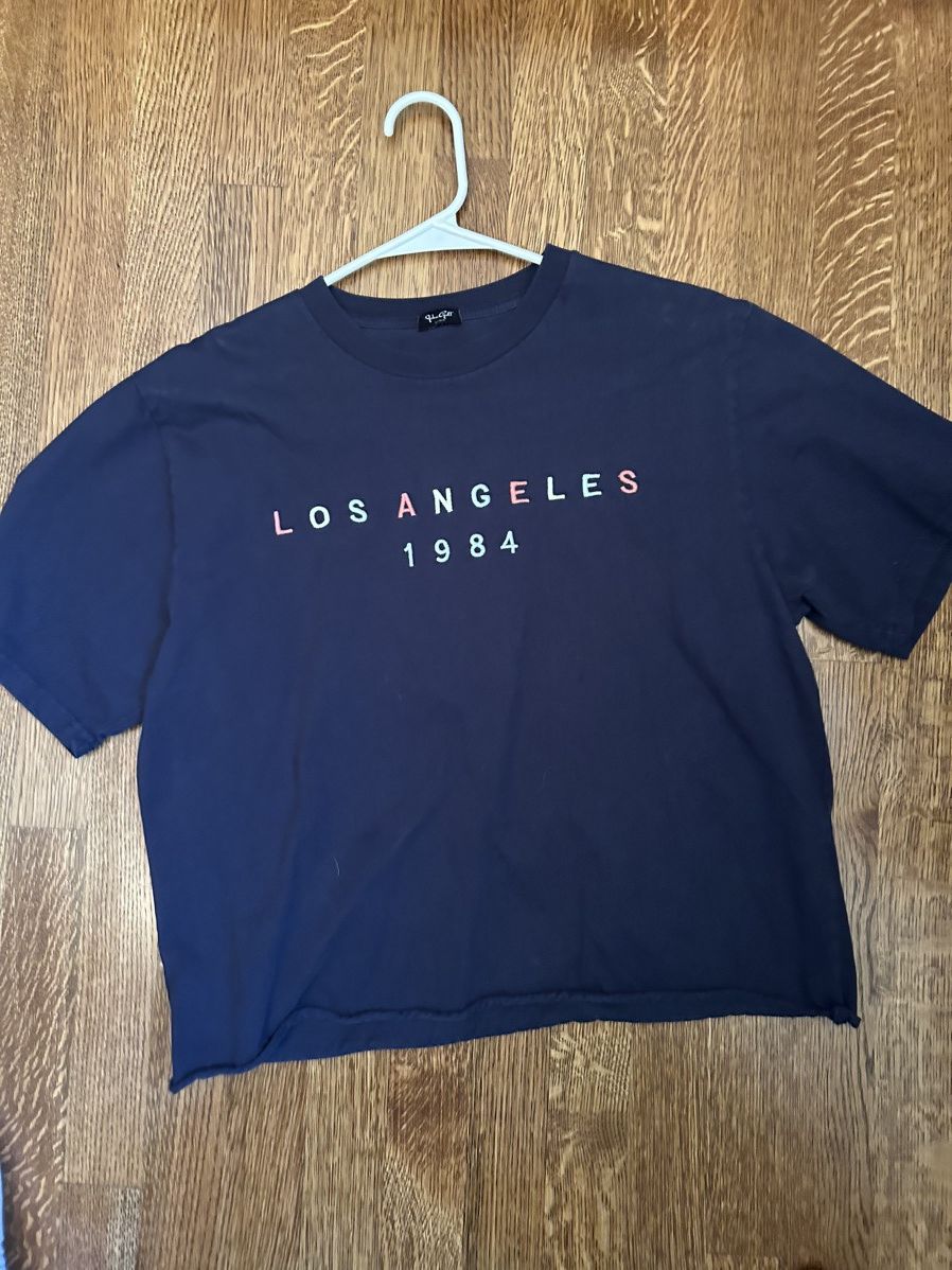 Vintage Vintage Los Angeles Cropped Shirt Size US M / EU 48-50 / 2 - 1 Thumbnail
