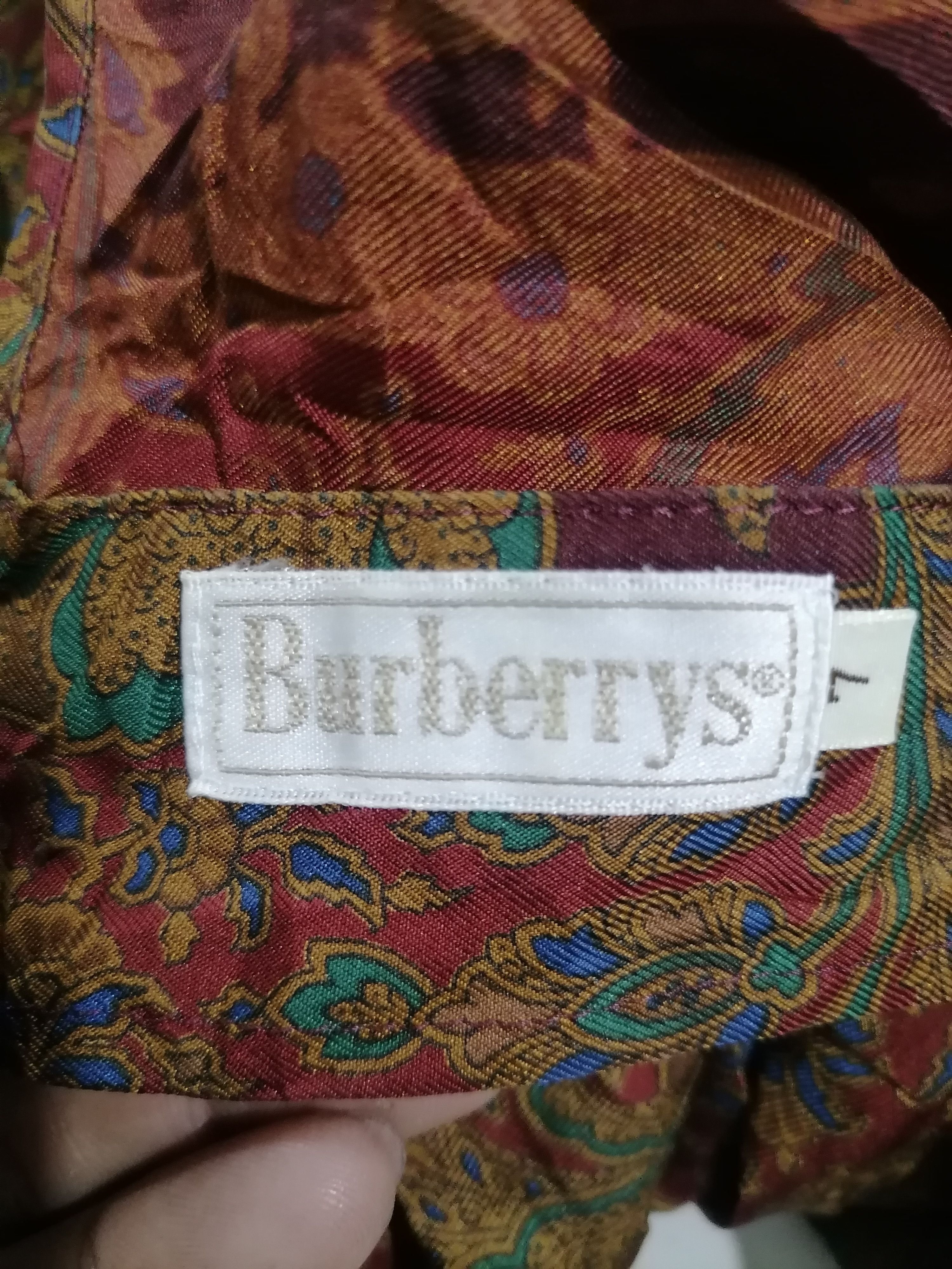 Burberry × Vintage Burberrys Floral Pattern Silk Button Up Shirt Size S / US 4 / IT 40 - 3 Thumbnail