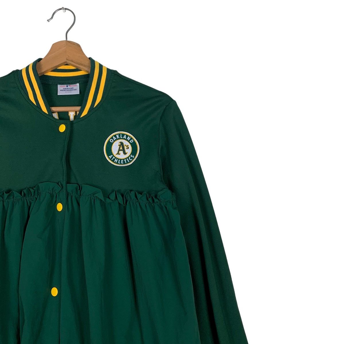 Japanese Brand OAKLAND ATHLETICS BIG LOGO DRESS #0646-C30 Size M / US 6-8 / IT 42-44 - 7 Thumbnail