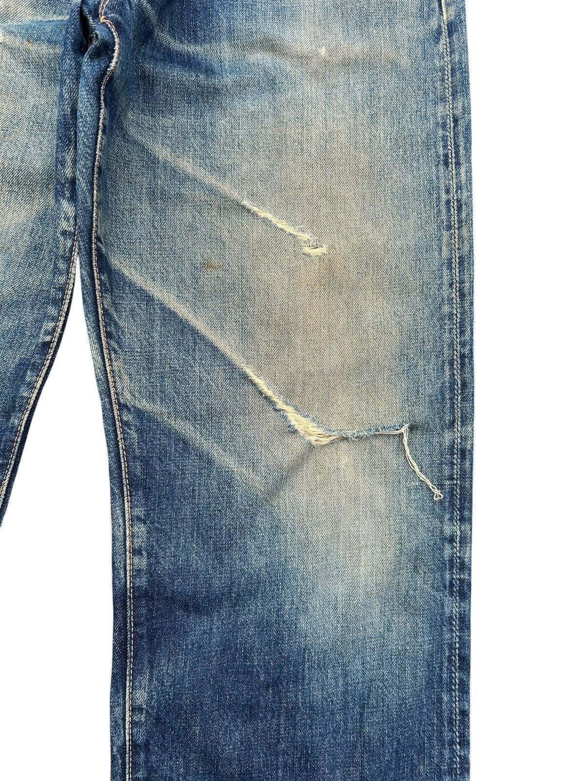 Kapital Thrashed Vintage Evisu Selvedge Japanese Brand Denim Jeans 🎌 Size US 30 / EU 46 - 6 Thumbnail