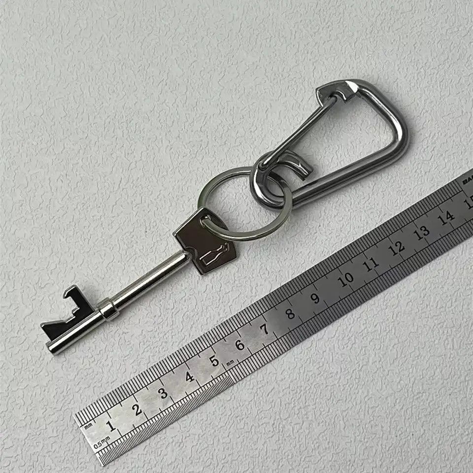 Jewelry Carabiner Keychain With Bottle Opener Size ONE SIZE - 2 Thumbnail