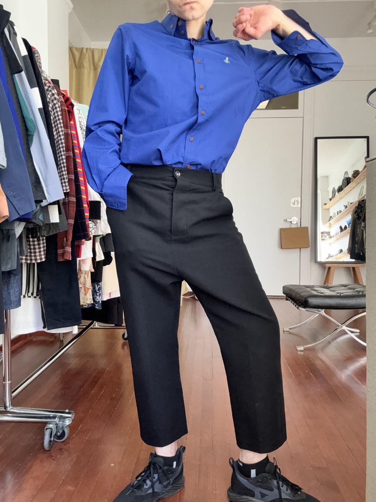 Rick Owens Rick Owens SS18 Dirt Woven Cropped Trousers Size US 32 / EU 48 - 12 Thumbnail