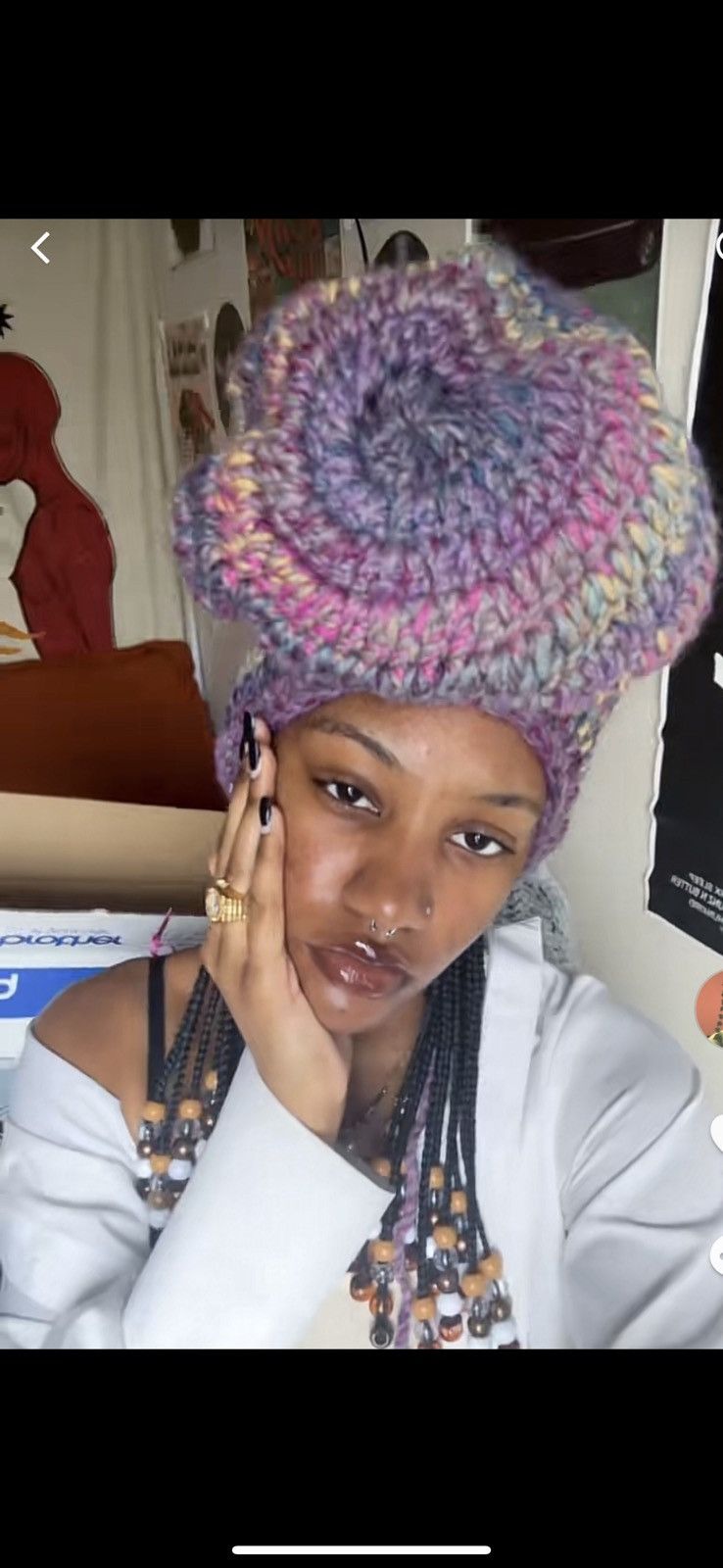 Other Crochet slouchy beanie Size 28 - 2 Thumbnail