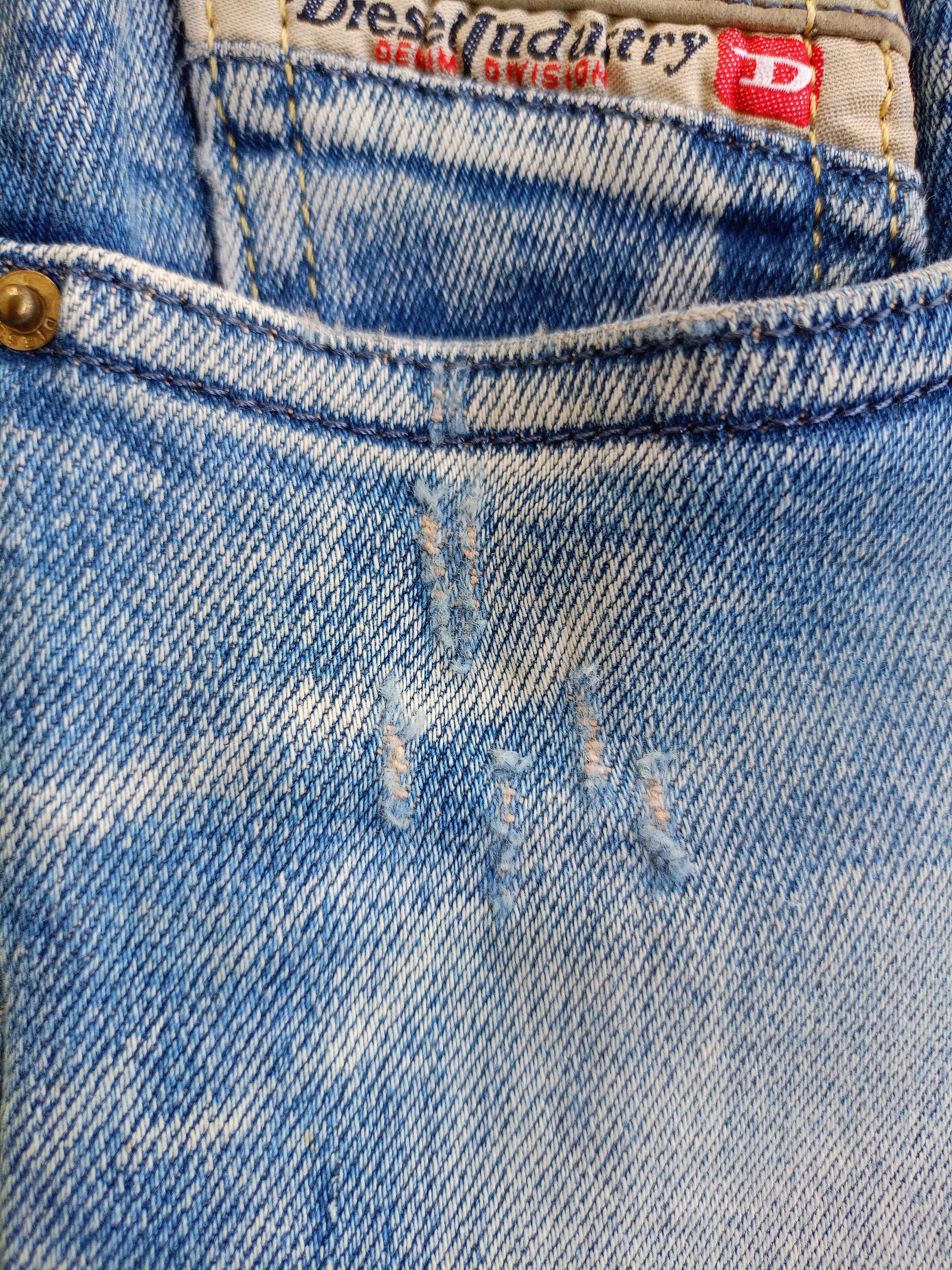 Diesel × Vintage DIESEL Grupee Cropped Super Slim Skinny Streetwear Denim Size 27" / US 4 / IT 40 - 10 Thumbnail