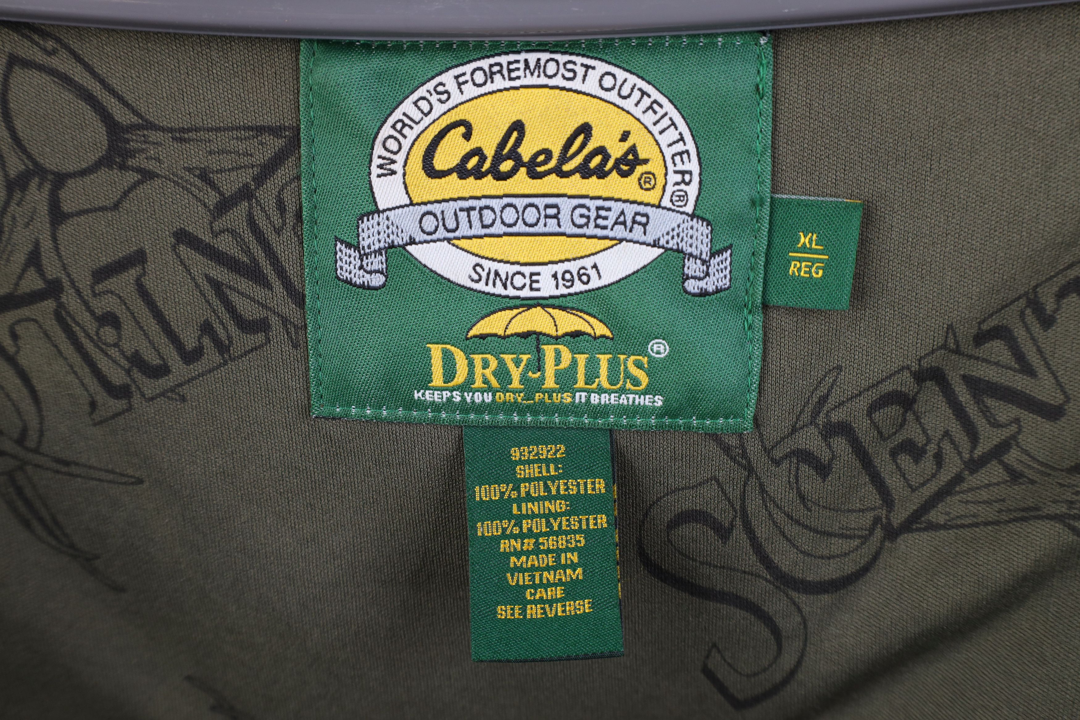 Cabelas Vintage Cabelas Chamois Cloth Full Zip Jacket Dry Plus Size US XL / EU 56 / 4 - 10 Thumbnail