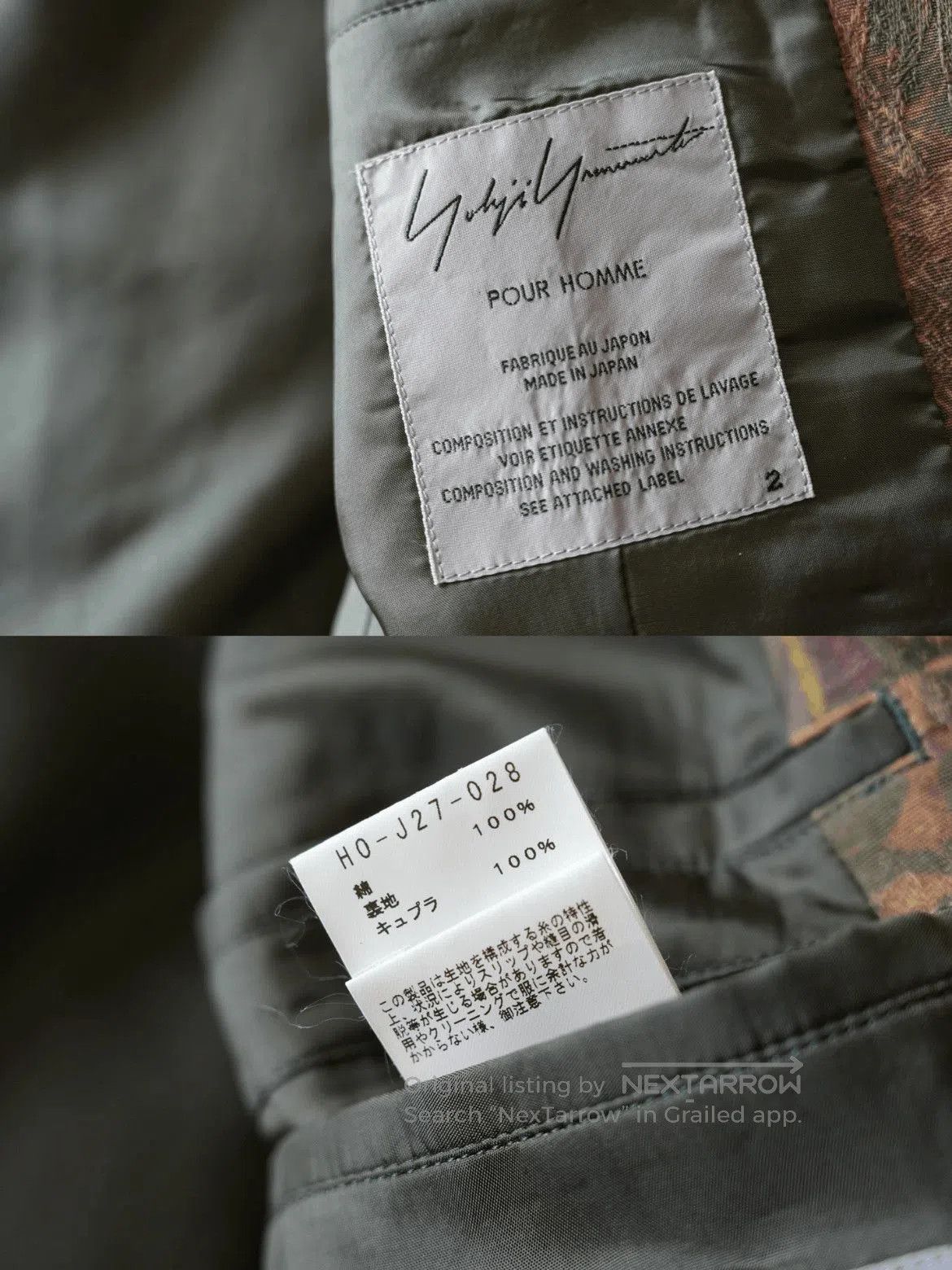 Yohji Yamamoto Sz 2 Yohji Yamamoto Pour Homme Flowers Print Jacket. Size US M / EU 48-50 / 2 - 4 Thumbnail