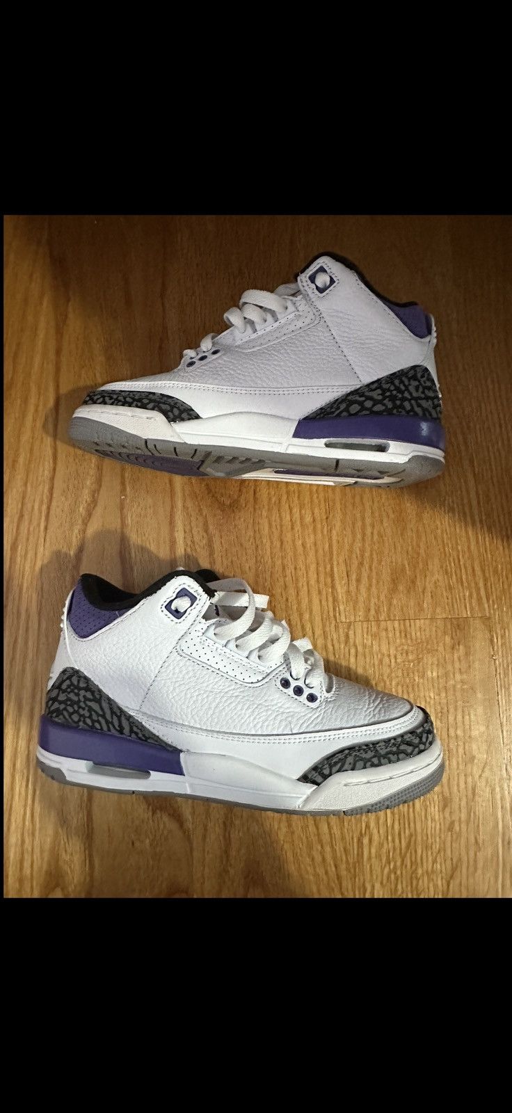 Jordan Brand Air Jordan 3 Retro Dark Iris Size US 4 / IT 34 - 4 Thumbnail