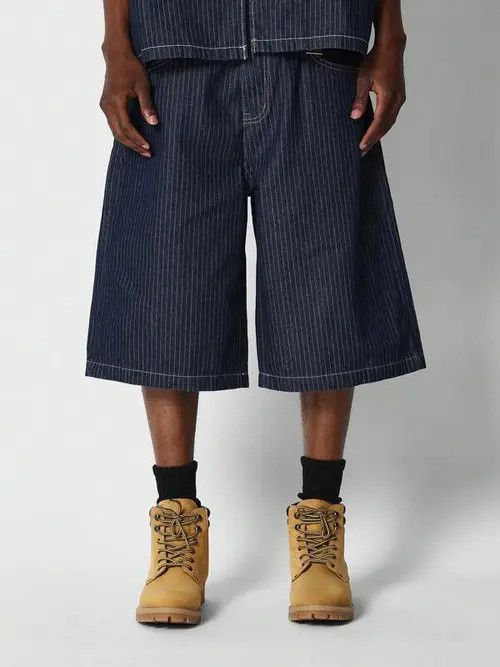 Jean Pants Baseball Jeans Drip Drill Shorts Jorts Size US 34 / EU 50 - 4 Thumbnail