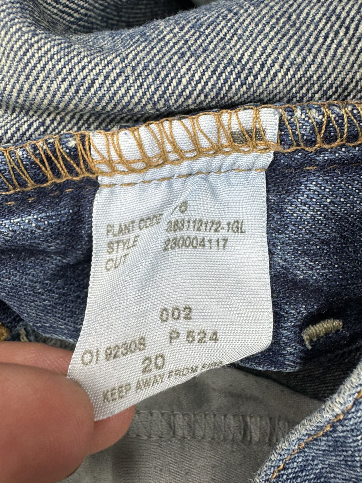 Polo Ralph Lauren Vintage Y2K Polo Ralph Lauren slim fit washed denim jeans Size US 29 - 15 Thumbnail