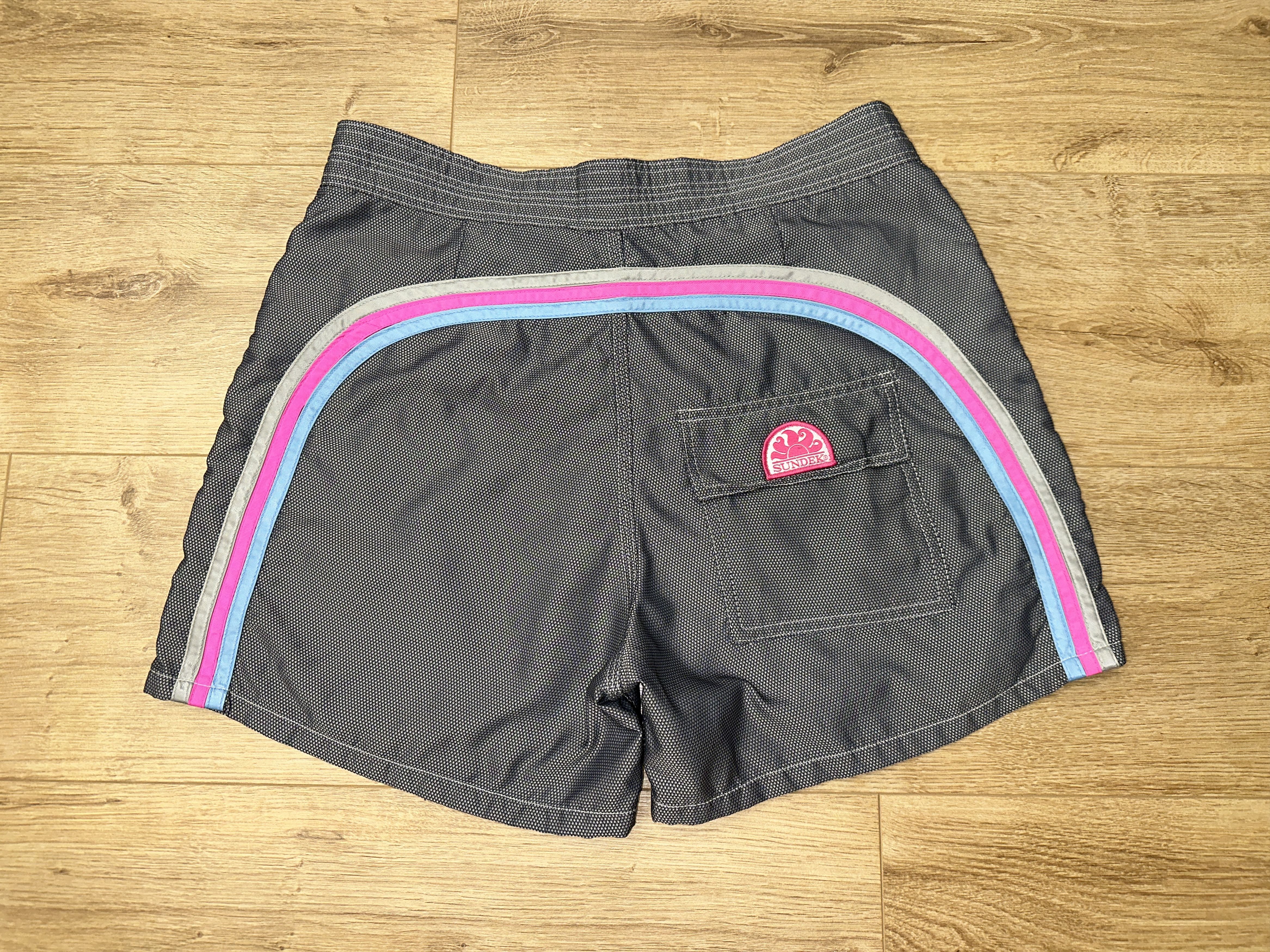 Sundek Vintage Knit Sundek 32 Rainbow Swim Shorts 32 Boardshorts Size US 32 / EU 48 - 2 Thumbnail