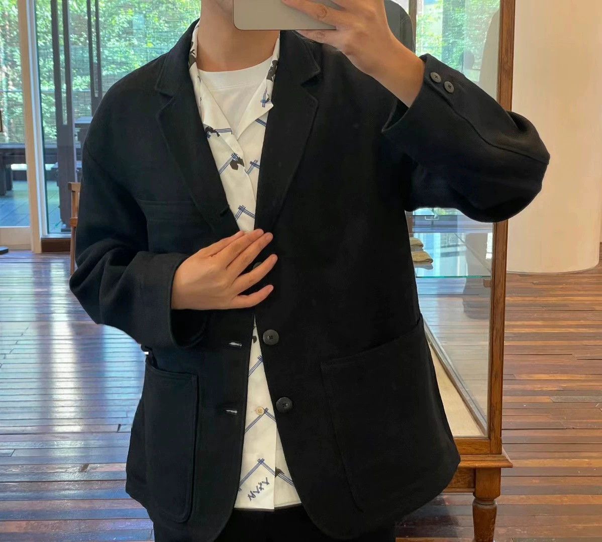 Visvim VISVIM 24SS RAILWOOD JKT Navy 2 Wool-Linen Size US M / EU 48-50 / 2 - 7 Thumbnail