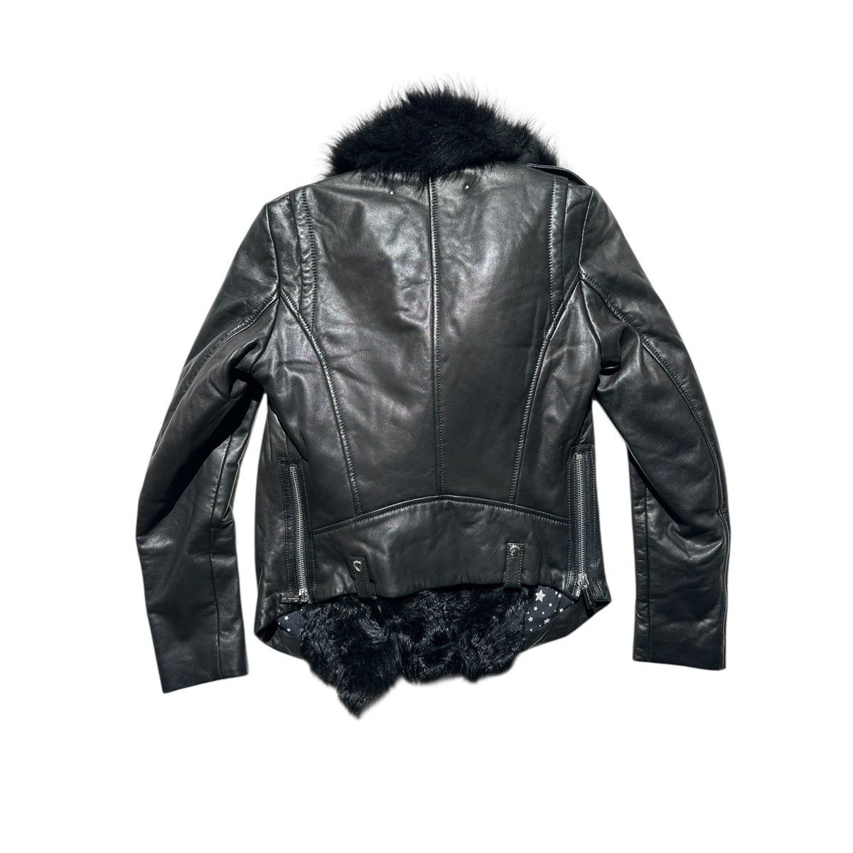 Barbara Bui Fur detailed zip leather jacket Size S / US 4 / IT 40 - 3 Thumbnail