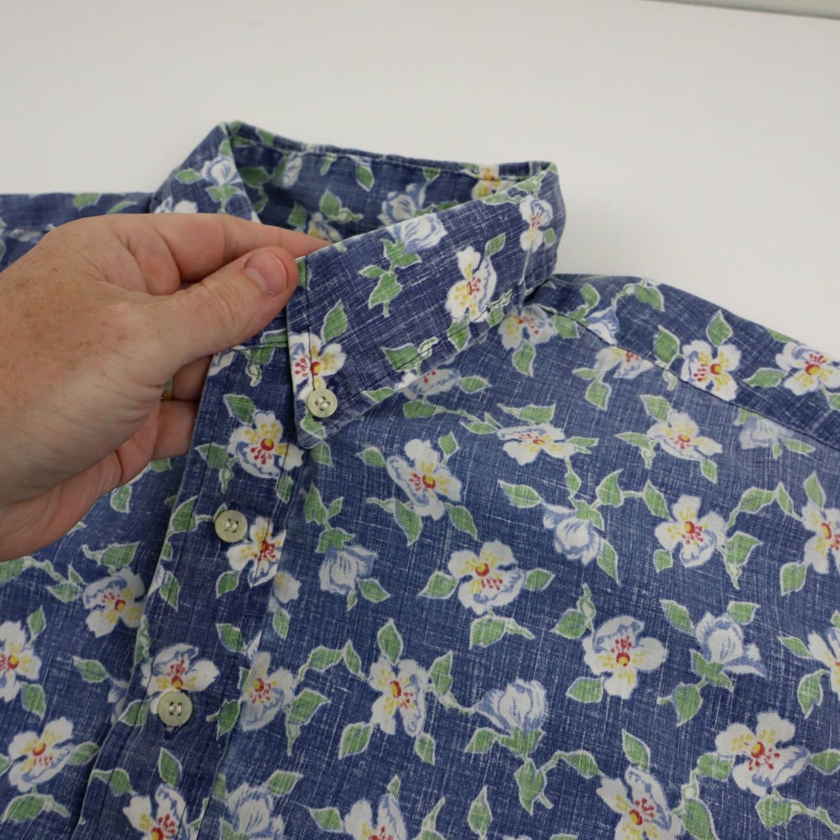 Reyn Spooner VINTAGE Reyn Spooner Hawaiian Shirt Mens L Blue Green Aloha Popover Made in Hawaii Size US L / EU 52-54 / 3 - 5 Thumbnail