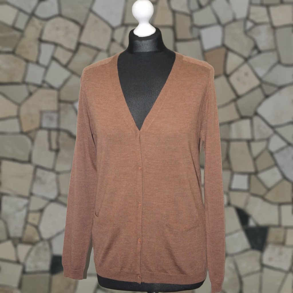 Tiger of Sweden Tiger of Sweden Cardigan Wool Brown Womens Jumper M V-Neck XS not used Size M / US 6-8 / IT 42-44 - 1 Thumbnail