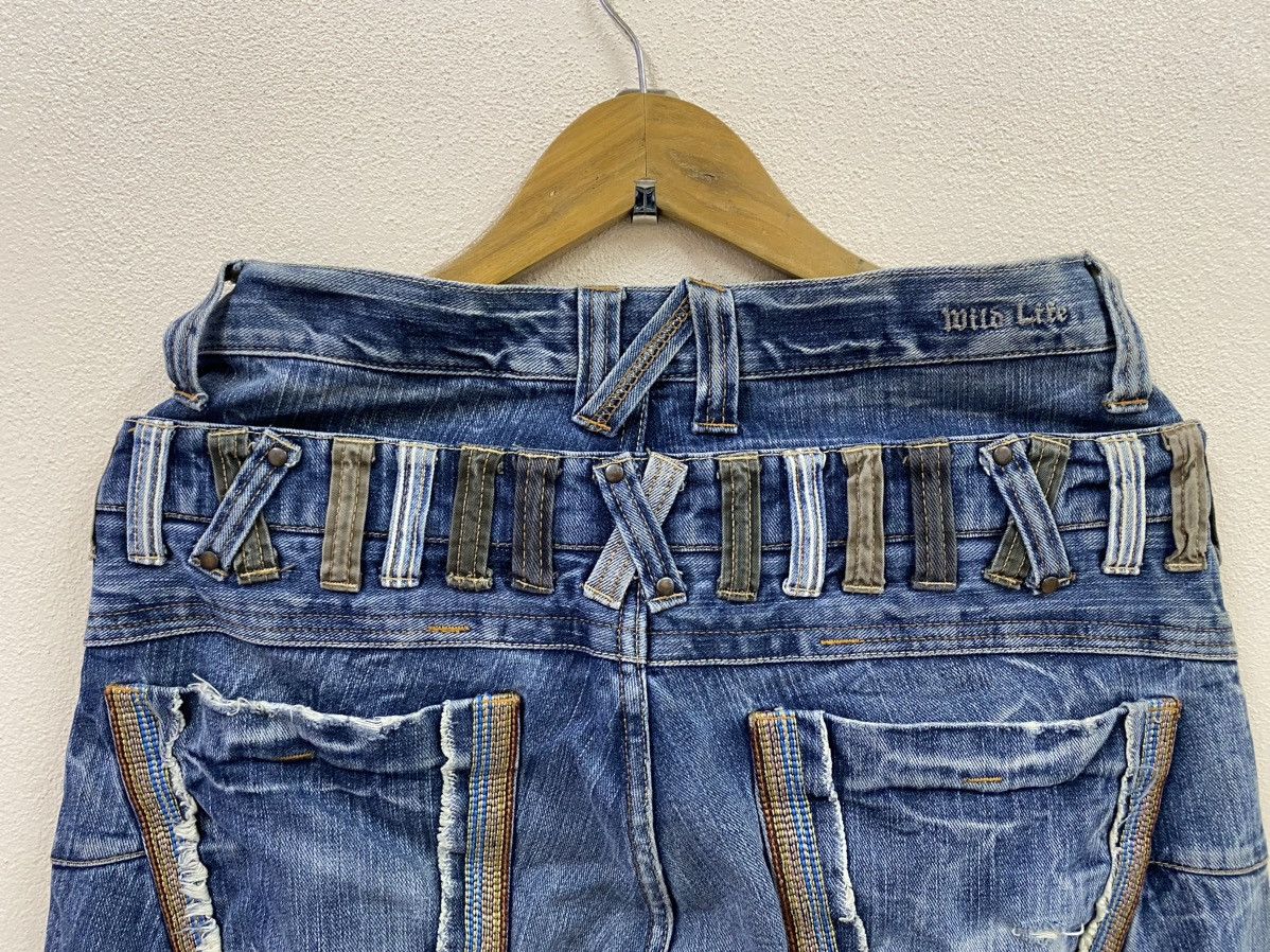 Japanese Brand Vtg Denim Double Waist Wild Life Japan Size US 34 / EU 50 - 4 Thumbnail