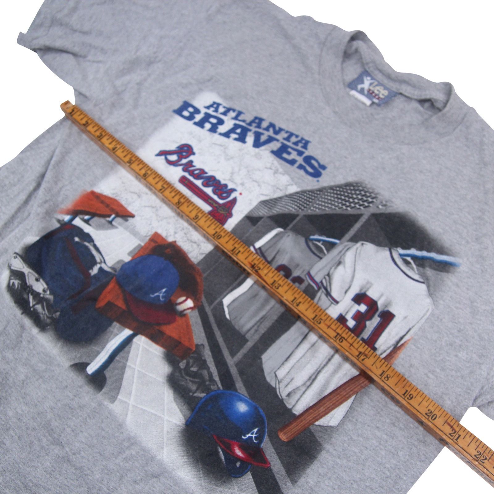 MLB × Vintage Vintage Lee Sport Atlanta Braves Locker Room Graphic T Shirt Size US L / EU 52-54 / 3 - 5 Thumbnail