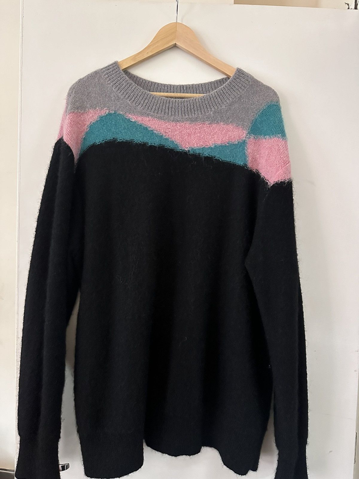C2H4 C2H4 Ellipse Panelled Mohair Sweater Size US L / EU 52-54 / 3 - 1 Thumbnail