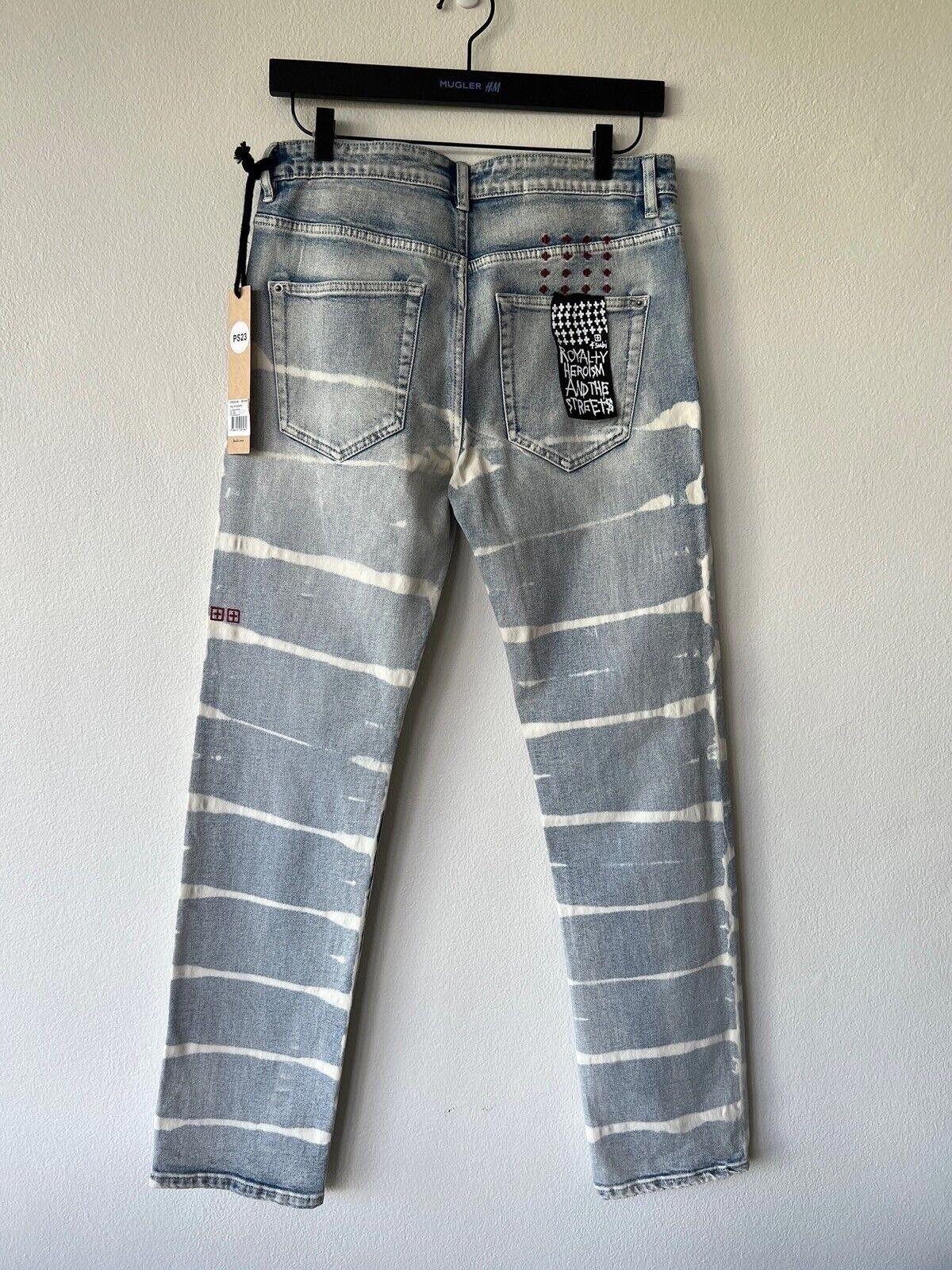 Ksubi new Ksubi mens denim jean hazlow 32 blue stripe elekrik Size US 32 / EU 48 - 5 Thumbnail
