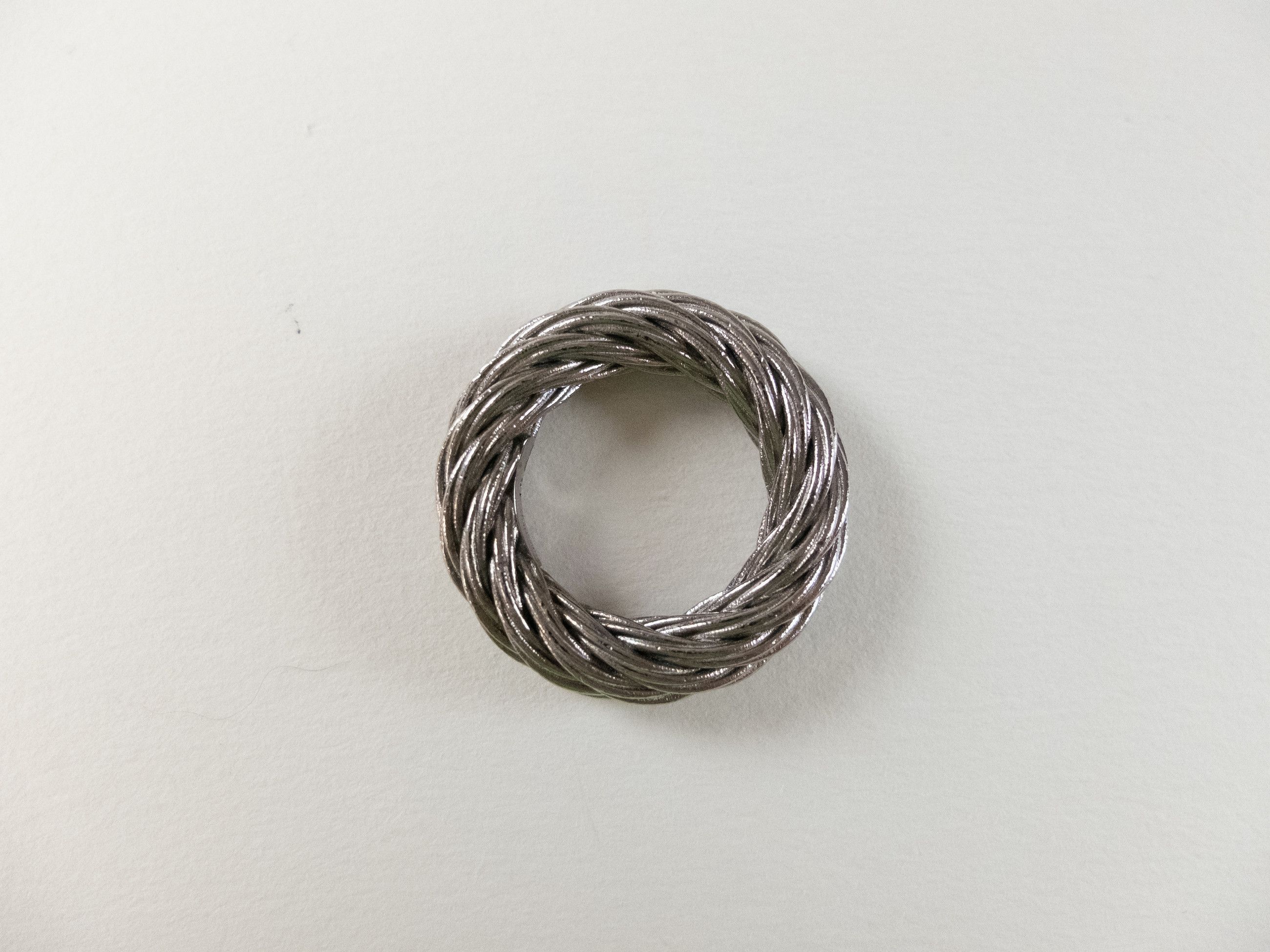 Bottega Veneta BOTTEGA VENETA Cord twisted Sterling silver ring 7 15 q Size ONE SIZE - 4 Thumbnail