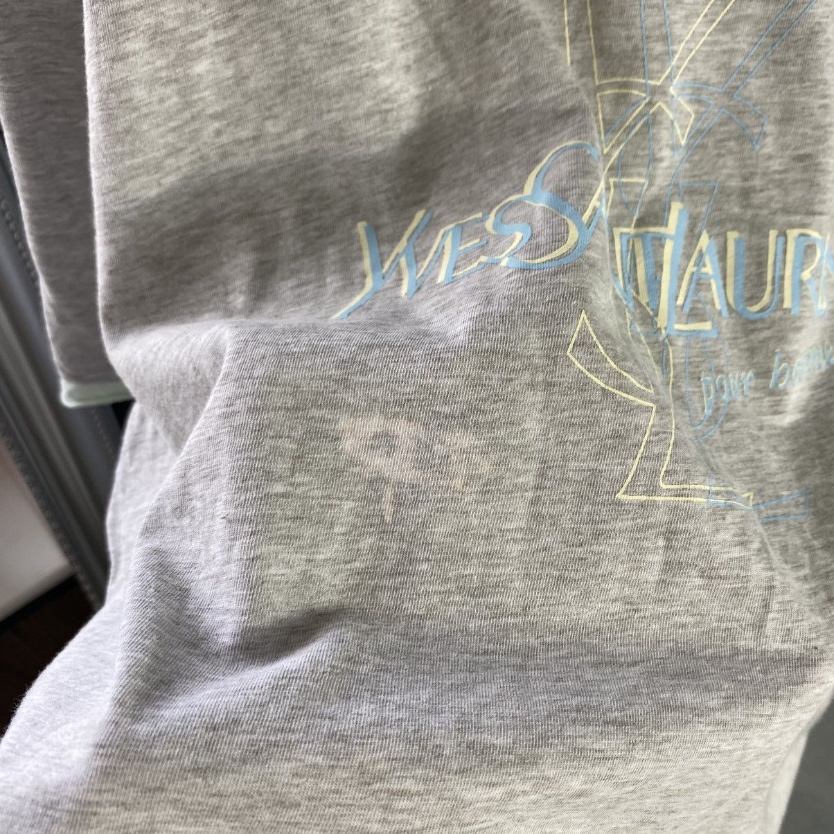 Yves Saint Laurent YSL tee, big logo, YSL t-shirt, Yves Saint Laurent Size US XL / EU 56 / 4 - 4 Thumbnail