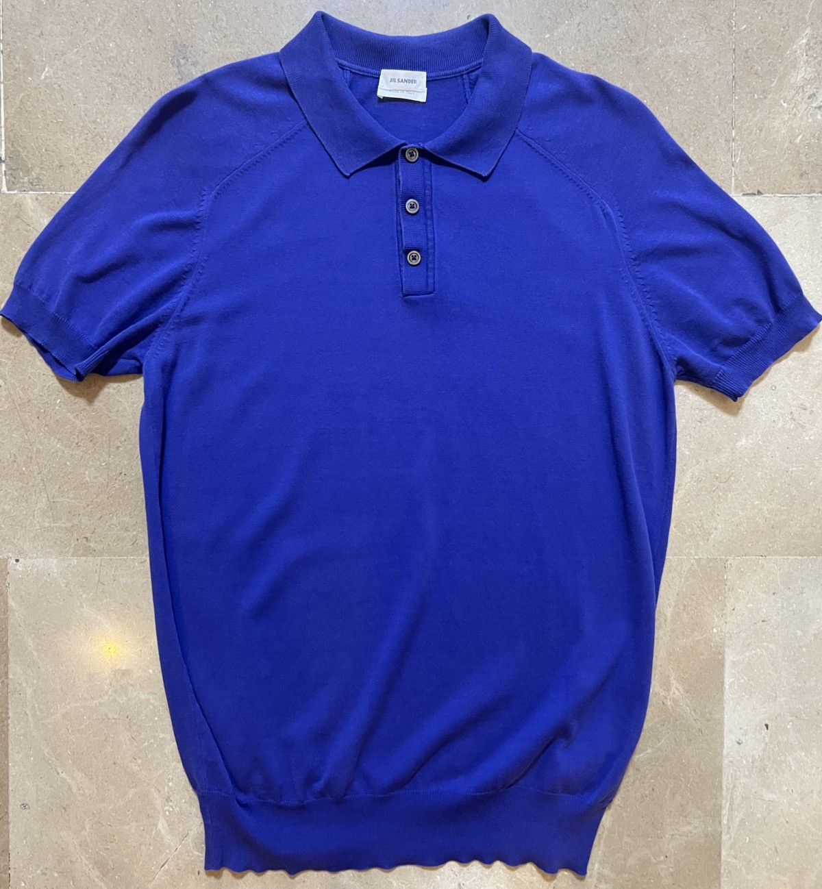 image of Jil Sander Petrol Blue Polo, Men's (Size Small)