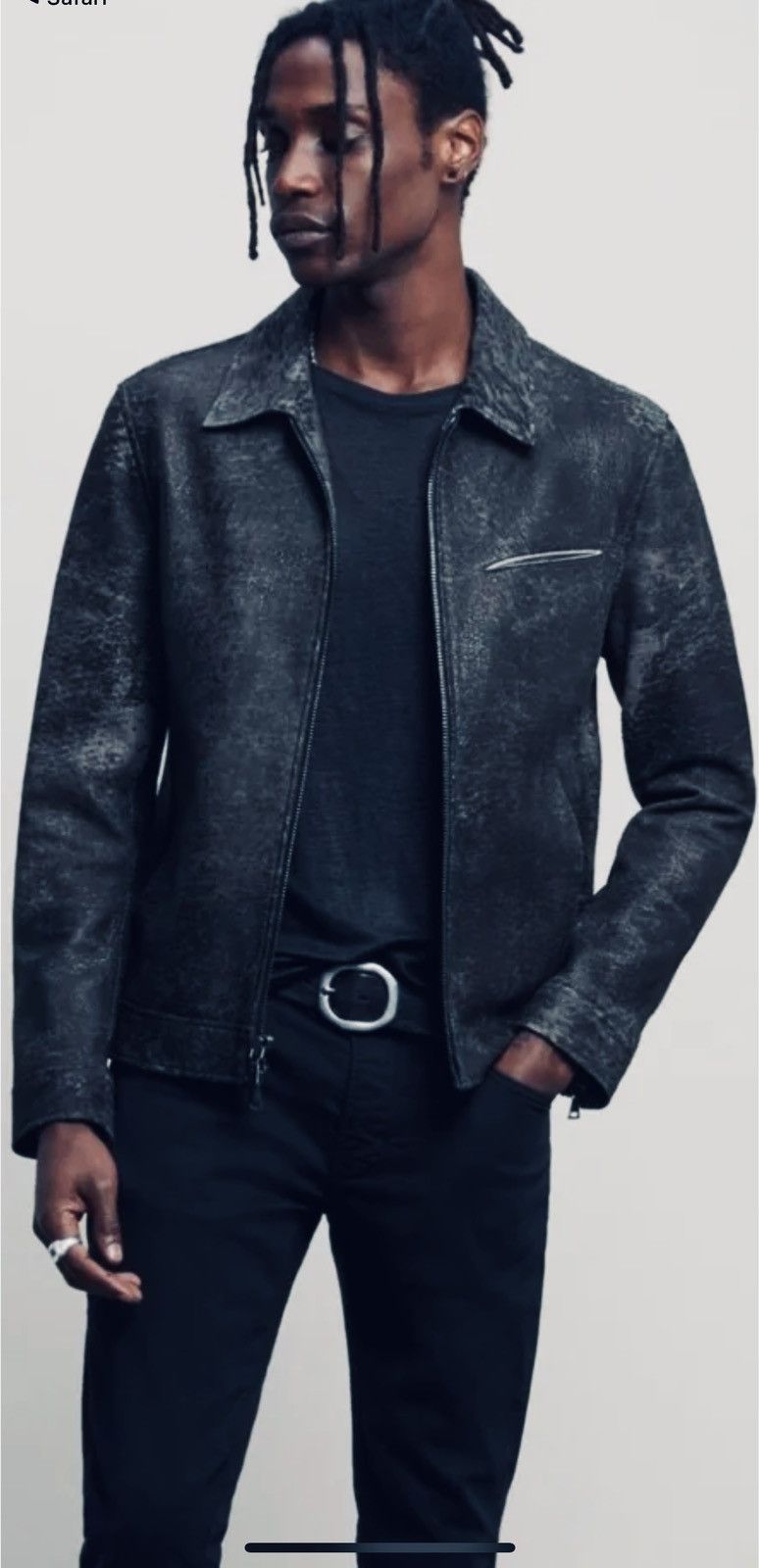 John Varvatos Sheepskin Slim Fit Jacket. 38 Size US M / EU 48-50 / 2 - 1 Thumbnail