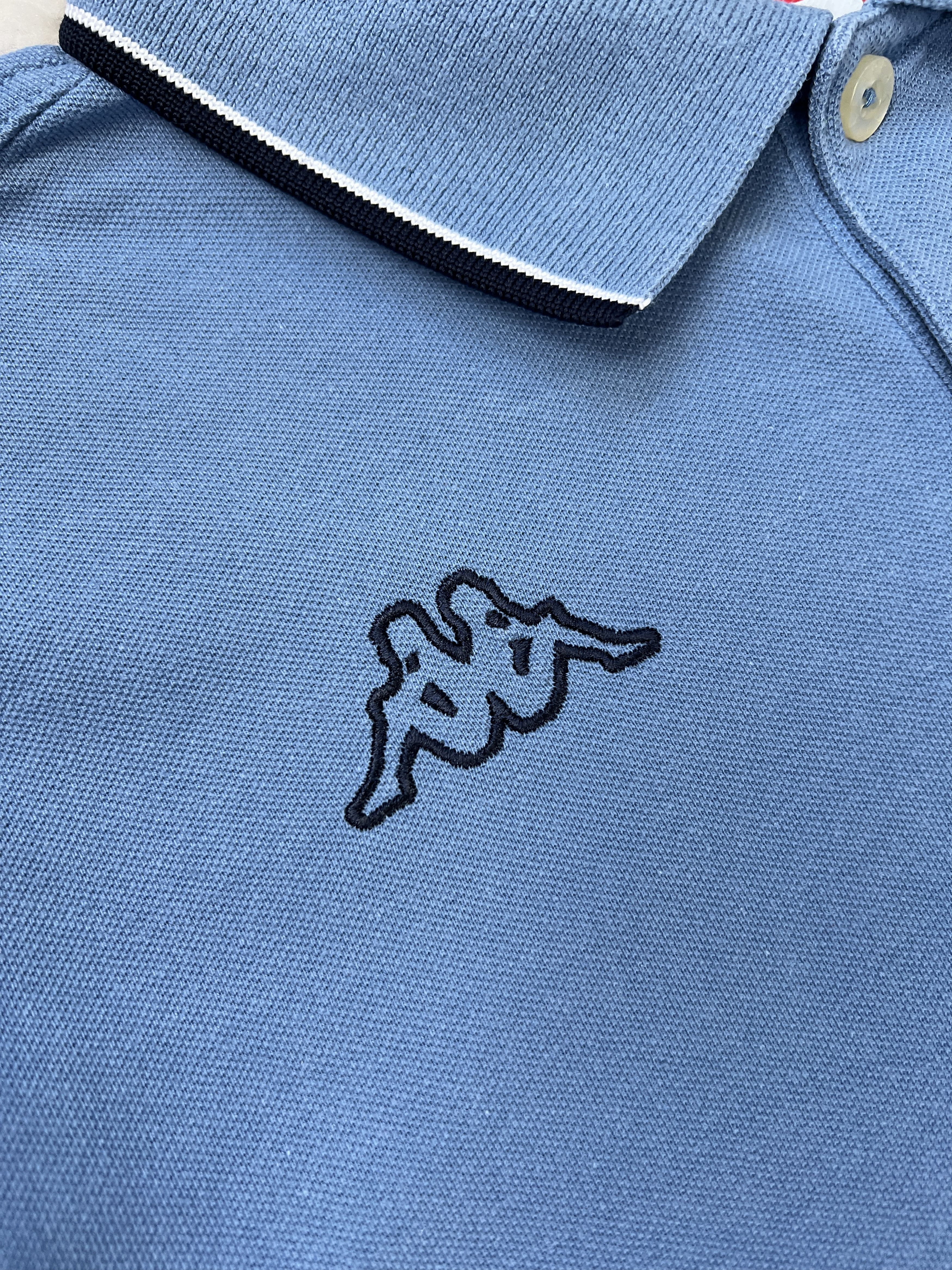 Kappa Kappa Long Sleeve Polo Shirt Blue M Size US M / EU 48-50 / 2 - 3 Thumbnail