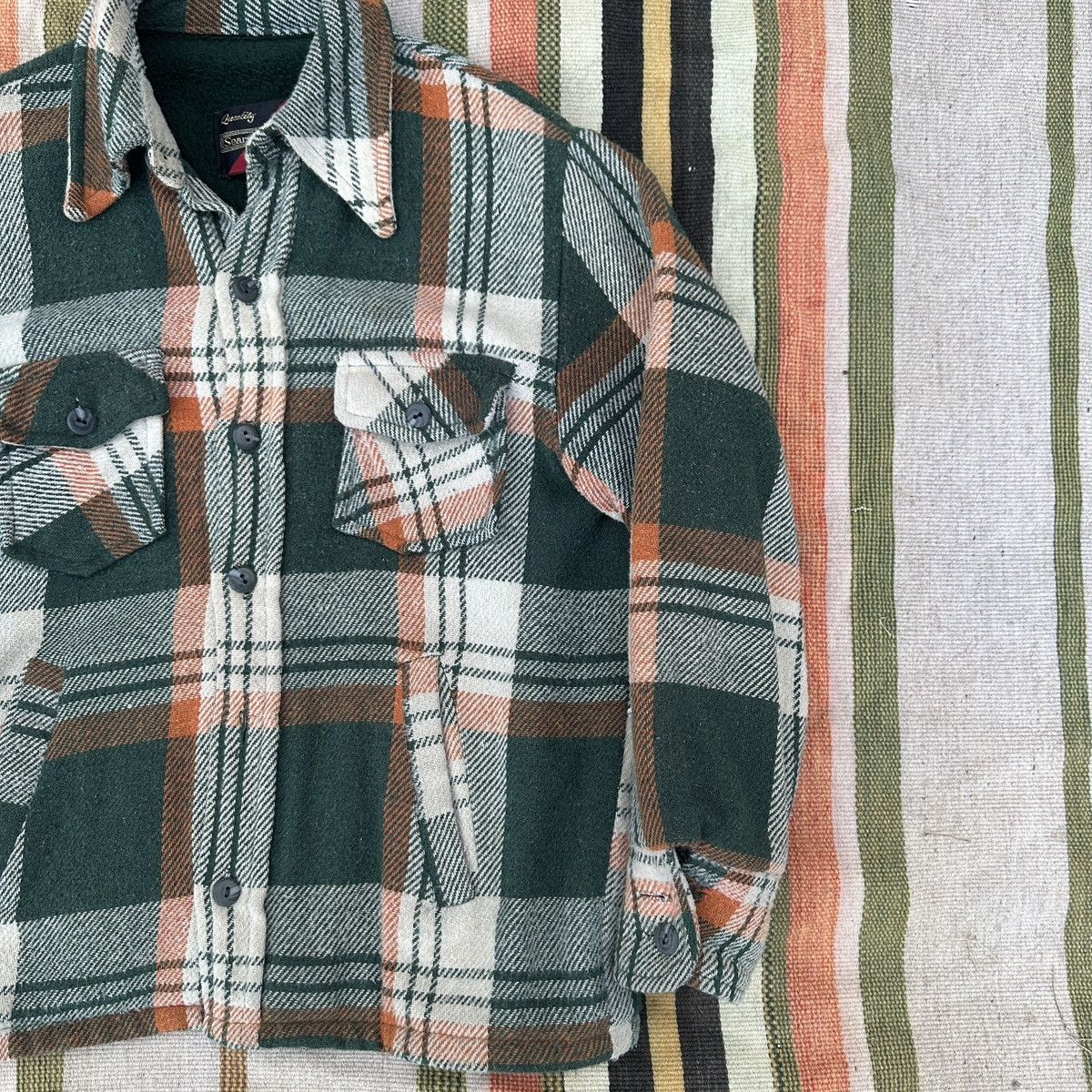 Vintage Vintage 70s Sears Fleece Lined Wool Blend Flannel Jacket | Grailed