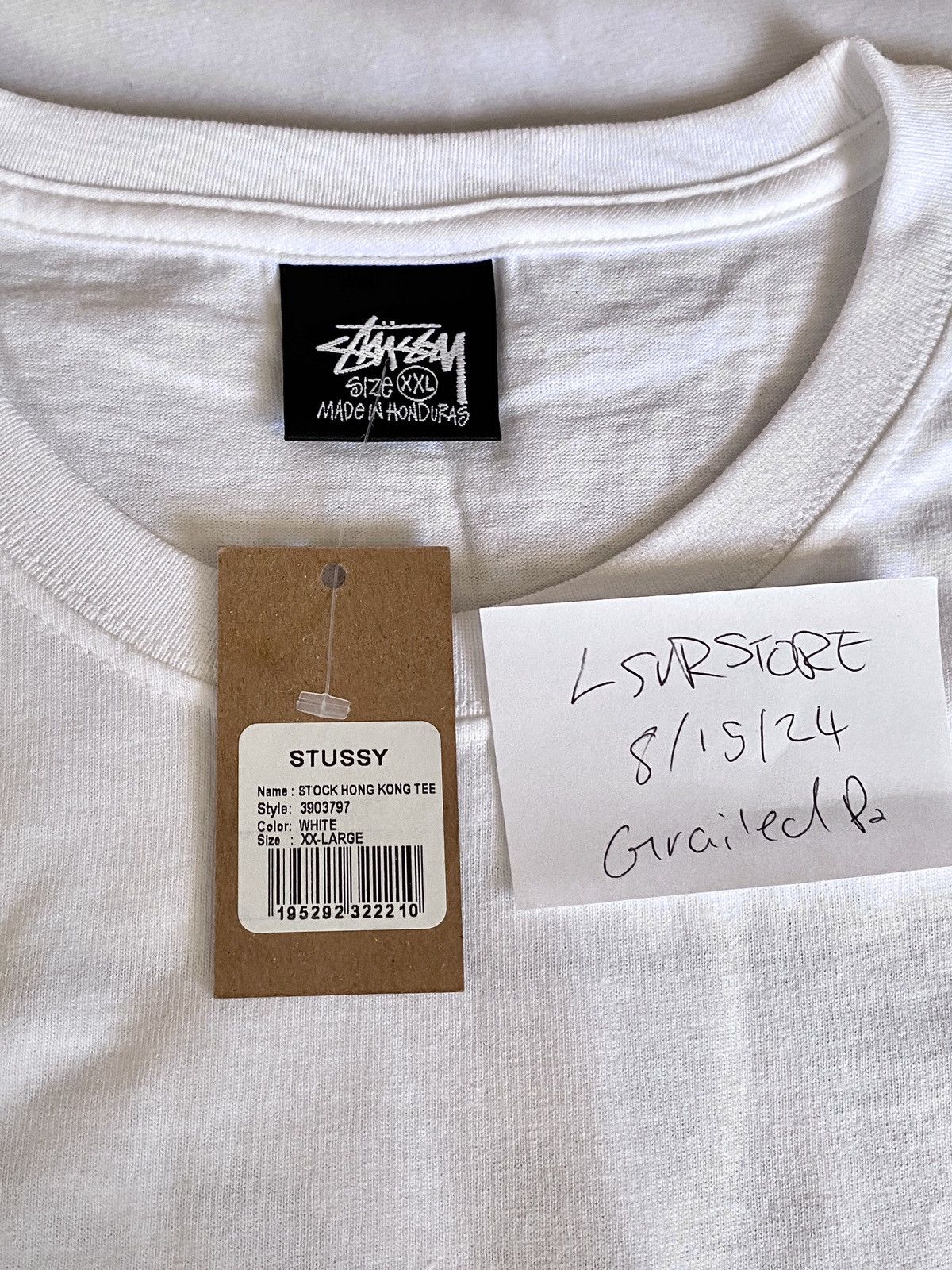 Stussy Stussy Hong Kong Exclusive Tee White XXLARGE LASTONE🚨! Size US XXL / EU 58 / 5 - 5 Thumbnail