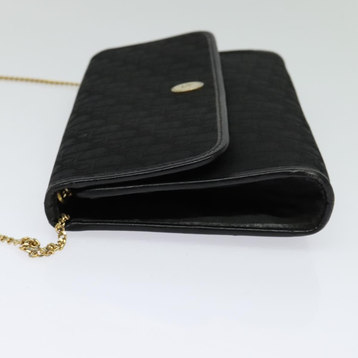 Dior DIOR Trotter Canvas Chain Shoulder Bag Black Gold Size ONE SIZE - 4 Thumbnail