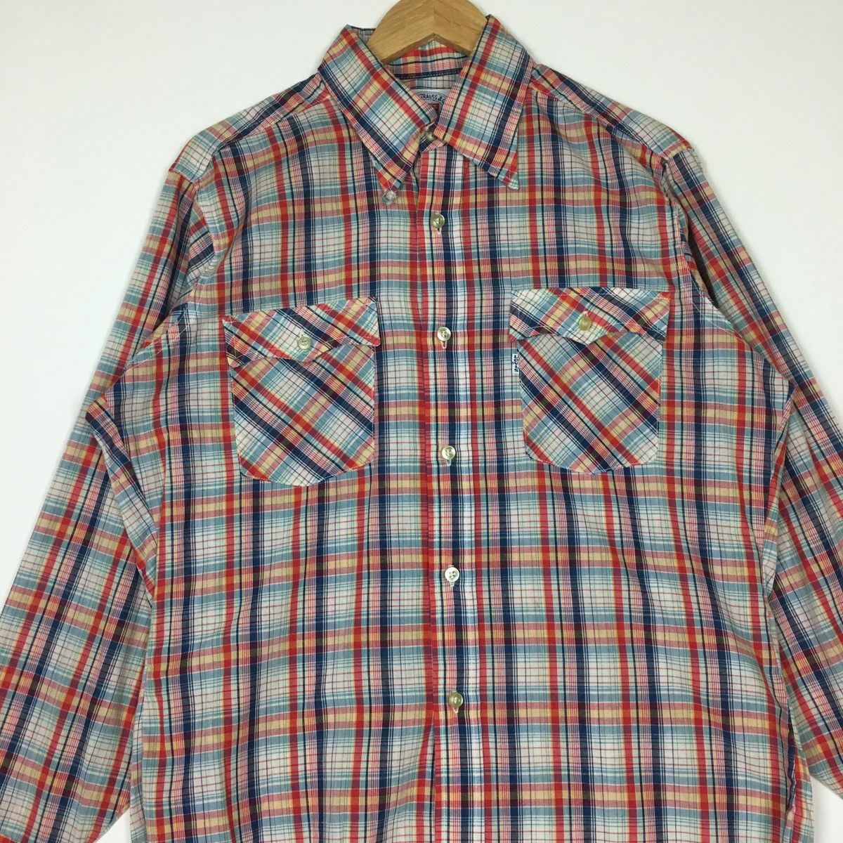 Levi's Vintage Levi’s White Tab Slim Fit Button Ups Shirt Size US L / EU 52-54 / 3 - 4 Thumbnail