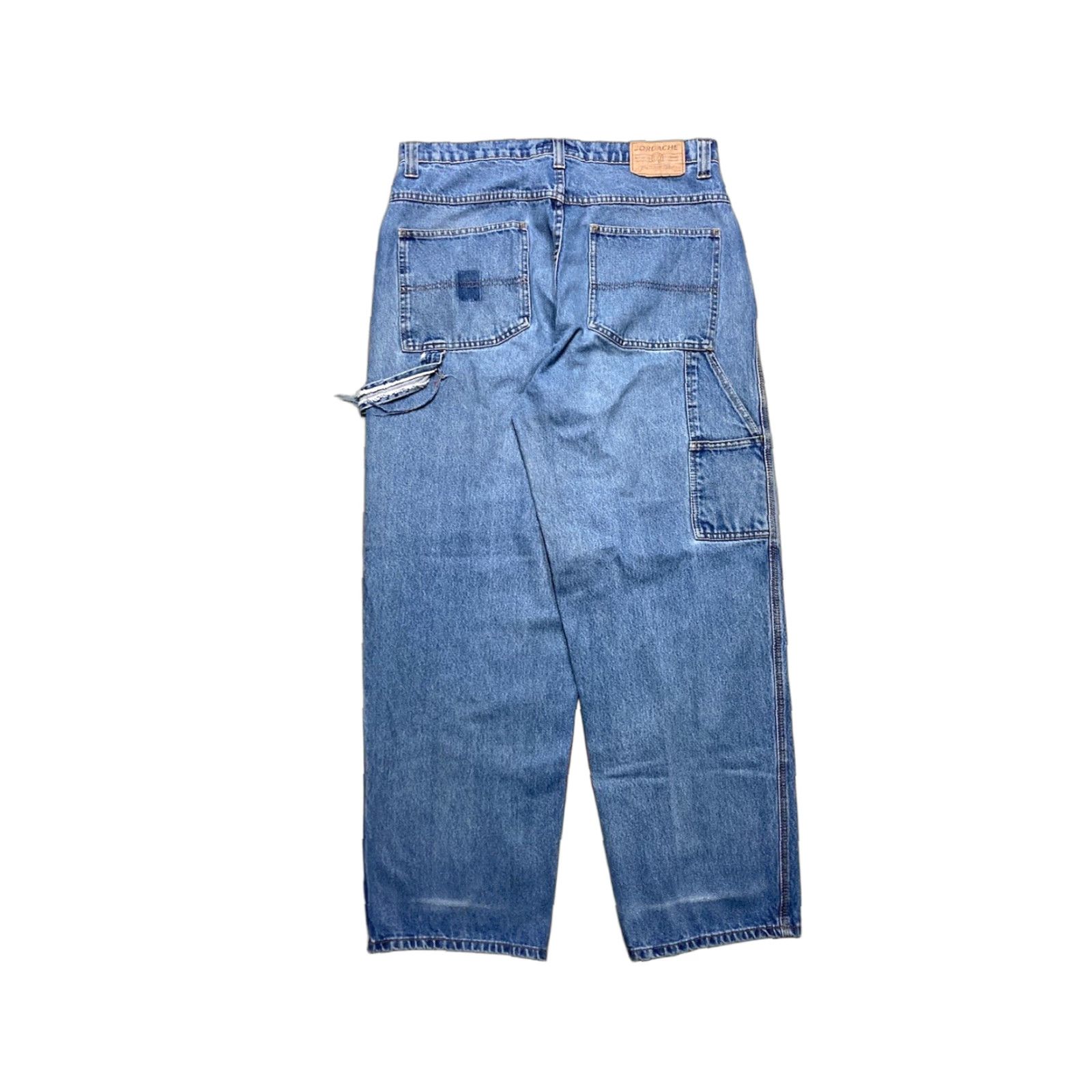 Jordache VINTAGE Jordache Jeans Men 36 Waist 32 Inseam Wide-Leg Hip Hop Baggy Carpenter JNCO Skater Blue Size US 36 / EU 52 - 1 Thumbnail