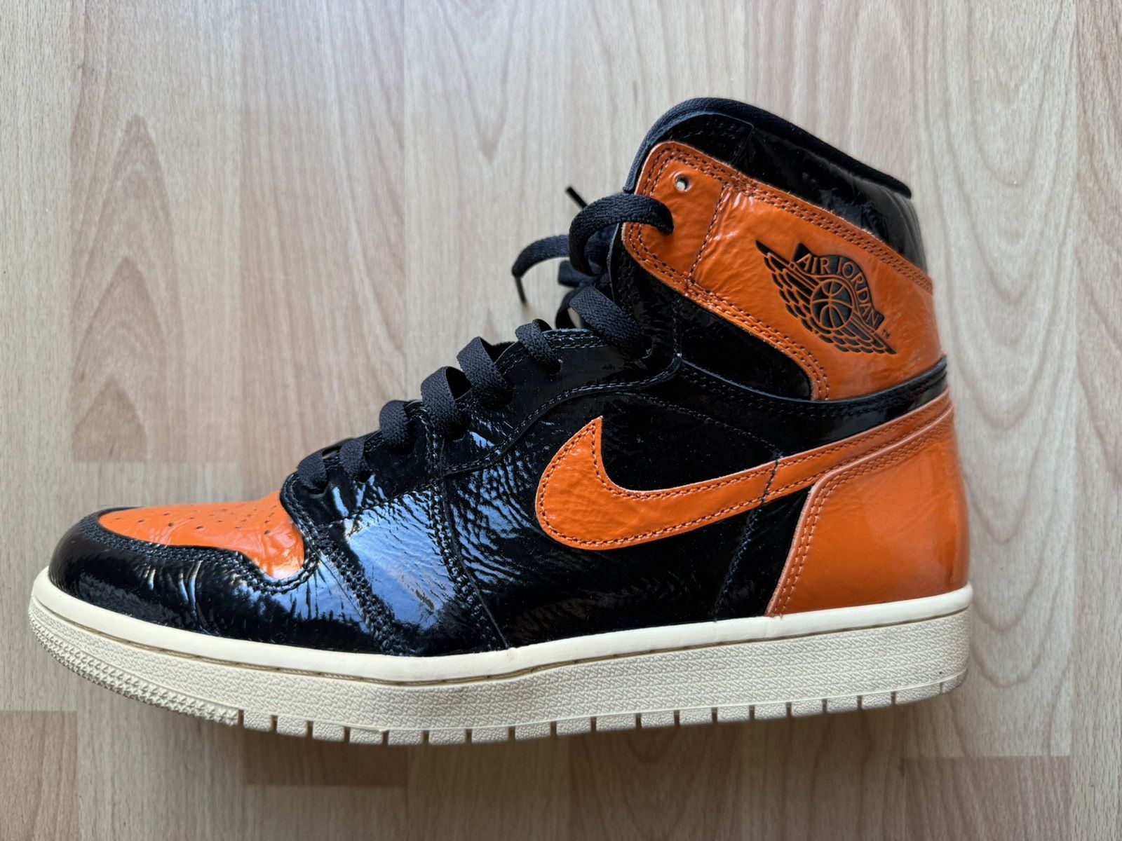 image of Jordan Nike Air Jordan 1 Retro High OG Shattered Backboard 3.0 Shoes in Black, Men's (Size 10)