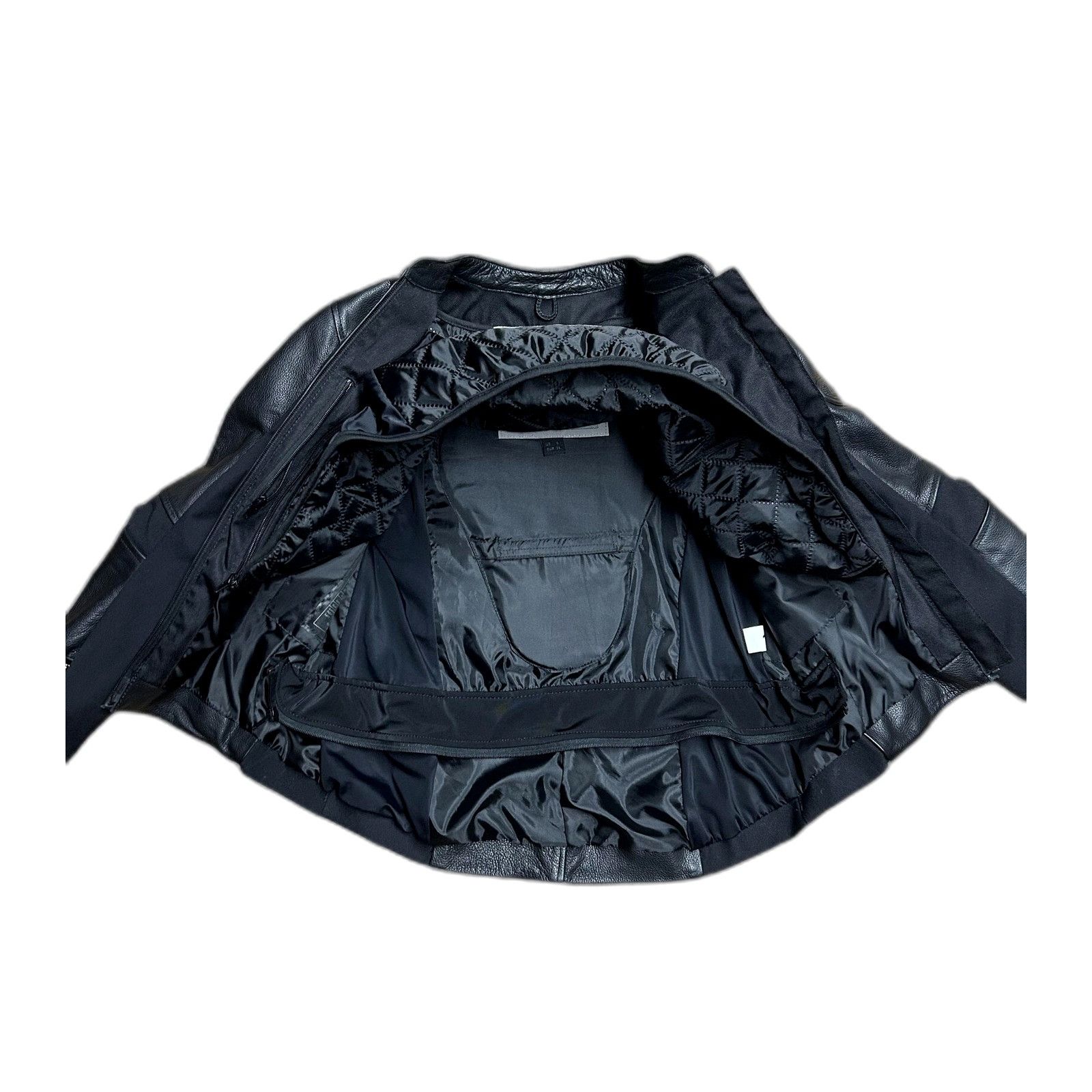 Vintage Bilt Women Black Leather Full Zip Embroidered Padded Rose Mo Size US XXS / EU 40 - 4 Thumbnail