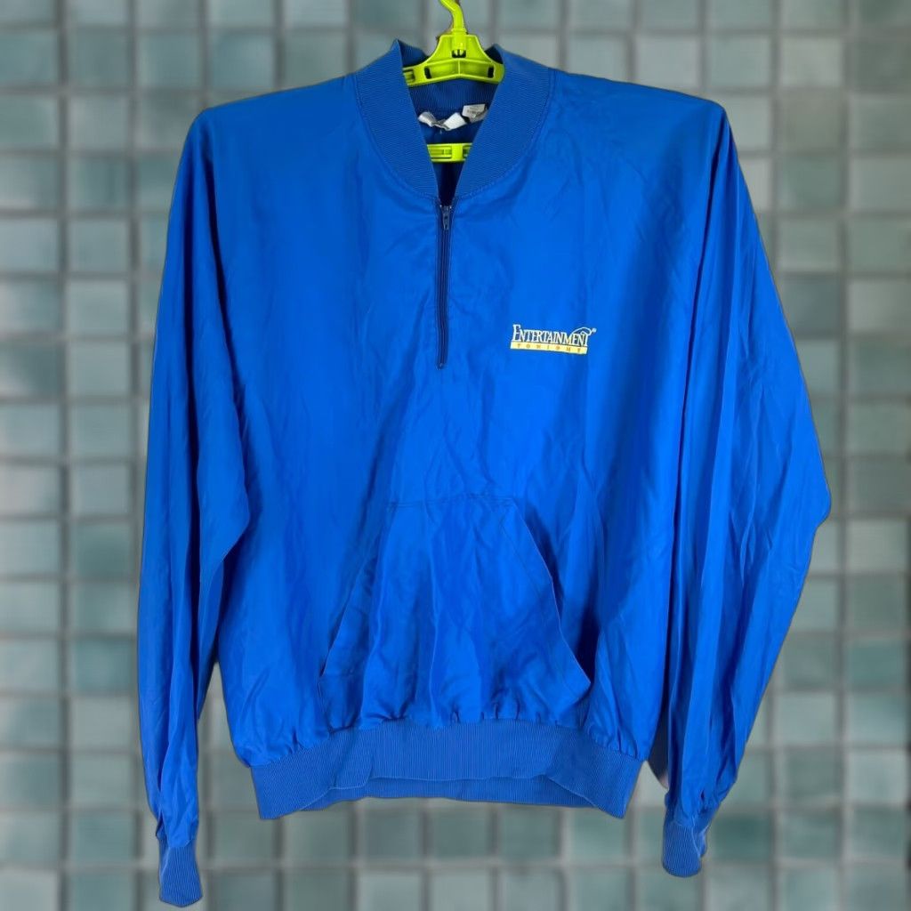 Vintage VINTAGE Wind Breaker Jacket Adult XL Blue Entertainment Tonight Show Classic Men’s Size US XL / EU 56 / 4 - 1 Thumbnail