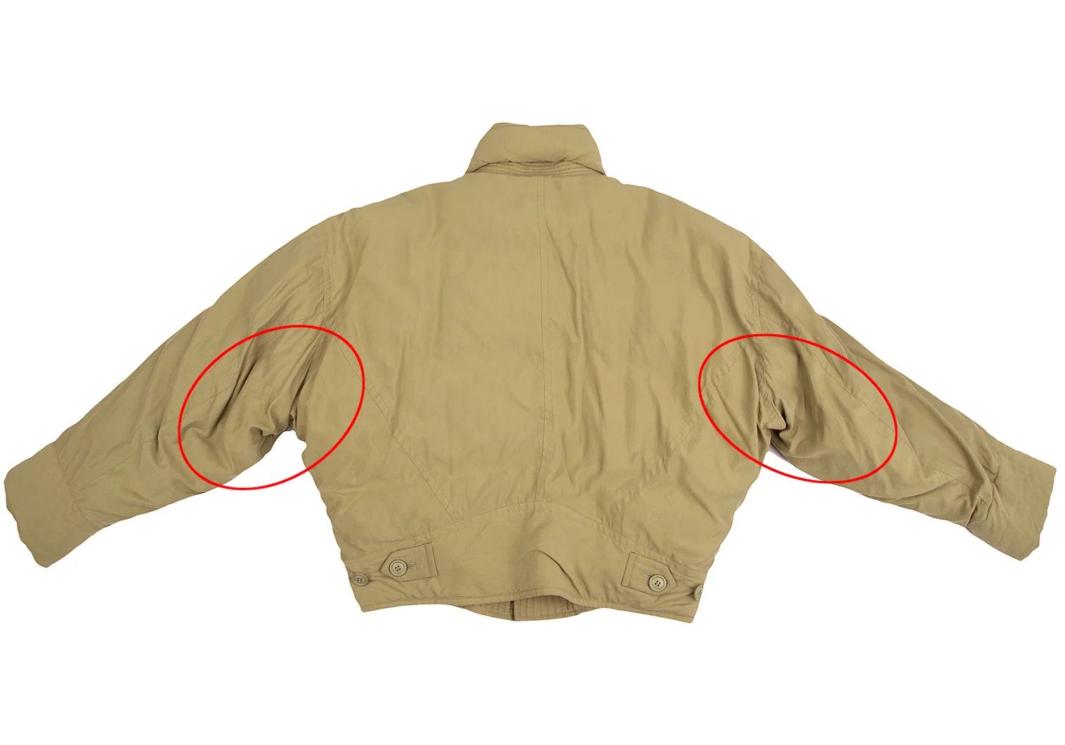 Issey Miyake Nylon Down Jacket in Beige, Size M Size US M / EU 48-50 / 2 - 12 Thumbnail