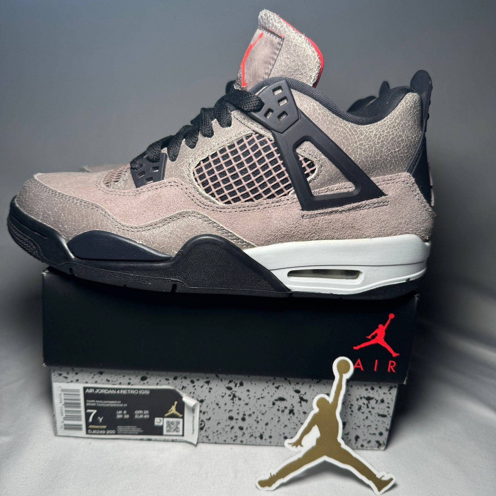 Jordan Brand × Nike Size 7 - Nike Air Jordan 4 Retro GS Taupe Haze Men's Shoes Size US 7 / EU 40 - 9 Thumbnail